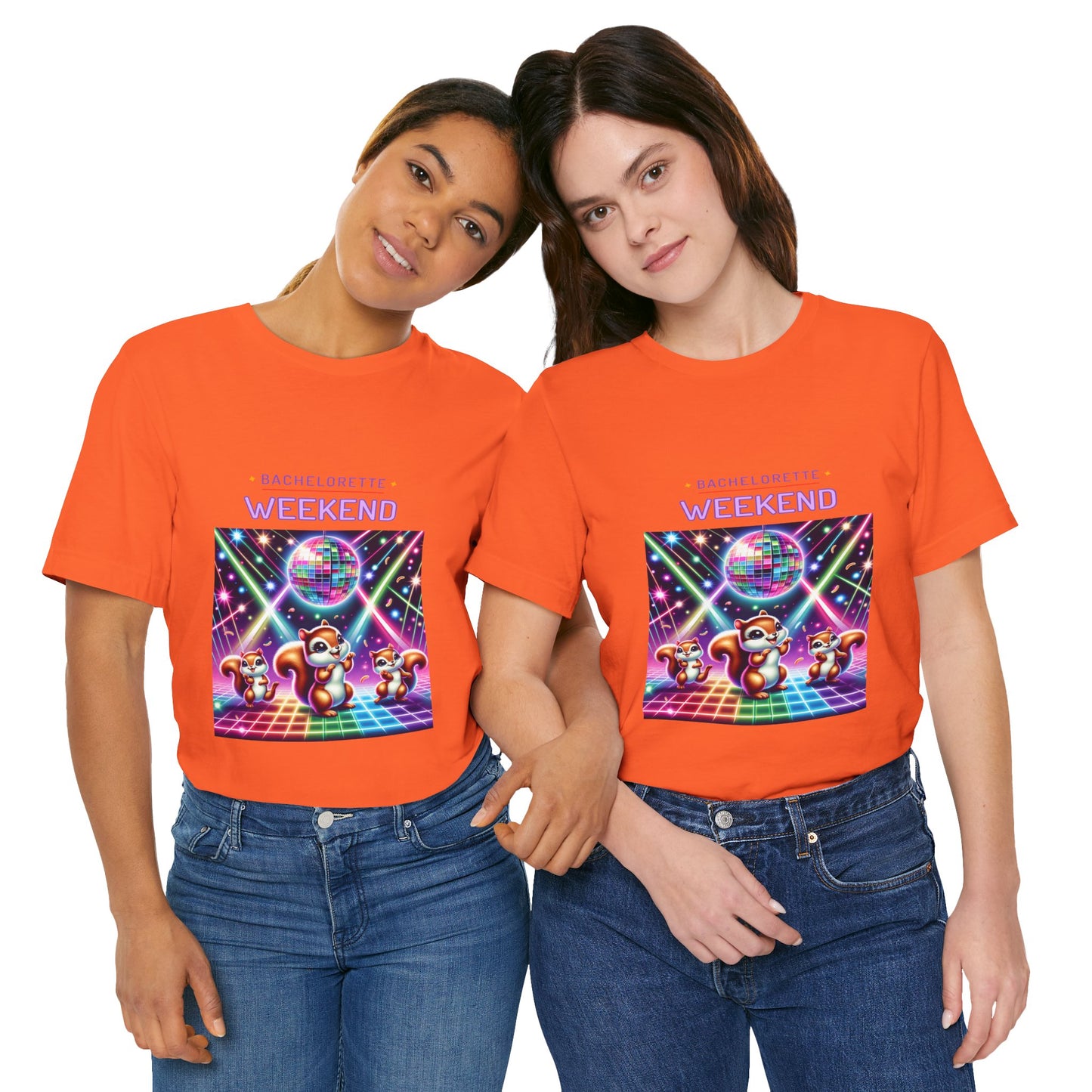 Bachelorette Weekend Tee, Vibrant Party Shirt, Unisex Fun Tee, Disco Theme Top, Group Celebration Apparel