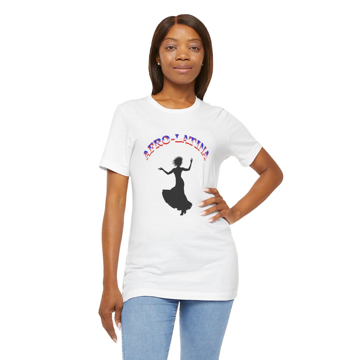 Afro-Latina Dance Tee, Jersey Short Sleeve Tee for Dance Lovers, Perfect for Celebrations, Reggaeton Events, Cultural Appreciation