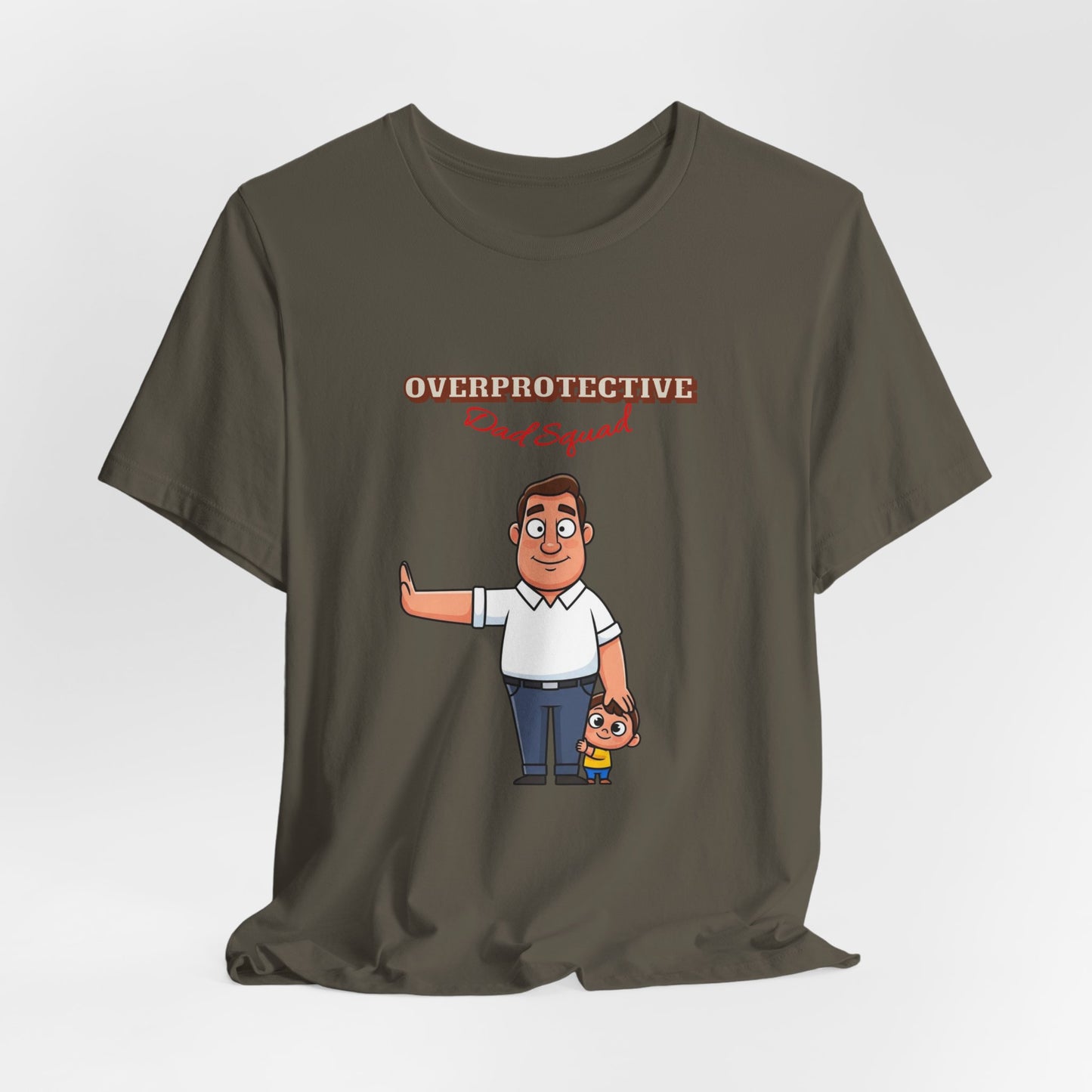 Funny Cartoon Dad T-Shirt, Perfect Father's Day Gift, Unisex Tee for Dads, Quirky Parent Shirt, Casual Everyday Wear