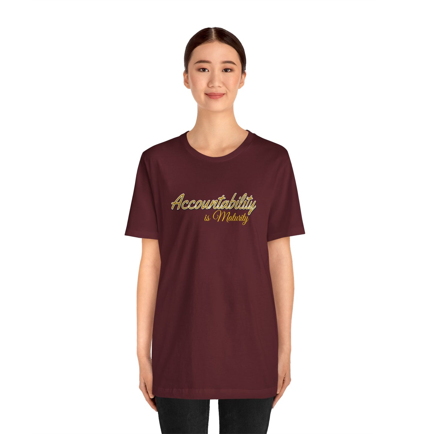 Unisex Tee Accountability is Maturity Personal Growth Shirt