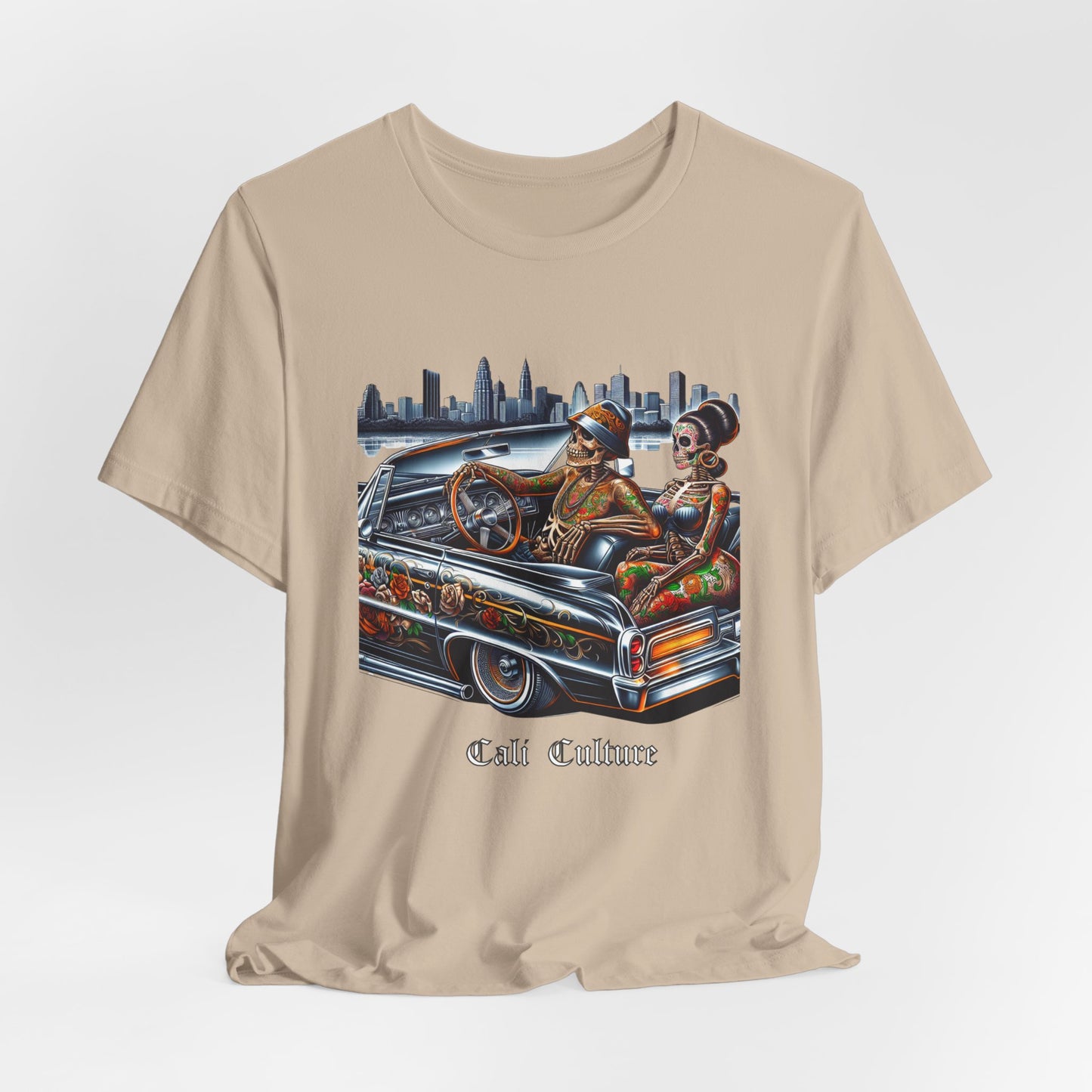 Chicano Lowrider Tee, Unisex T-shirt, Hispanic Pride Shirt, Vintage Car Lover Gift, Mexican American Apparel, Custom Graphic Top