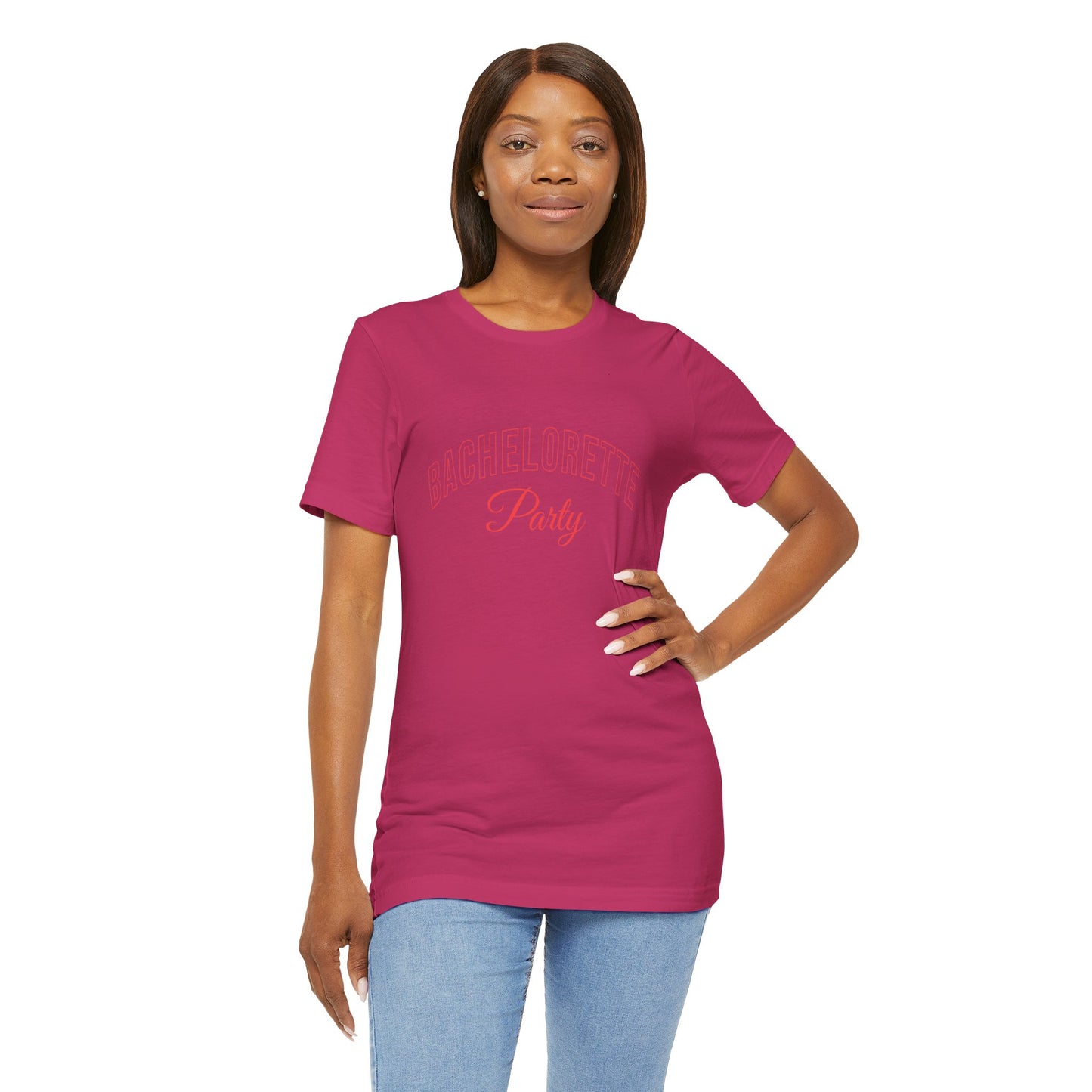 Bachelorette Party Tee - Unisex Jersey Short Sleeve, Bridal Shower Gift, Party Attire, Summer Casual Wear, Fun Celebration Top