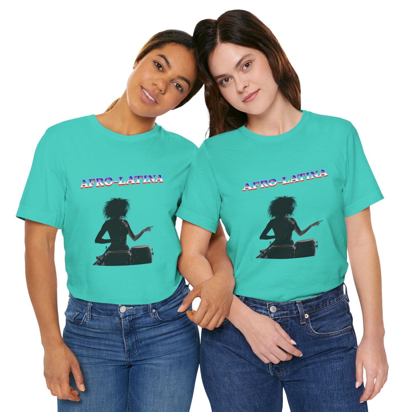 Afro-Latina Tee, Mixed Ancestry, Black And Brown and Proud.  Cultural Pride.