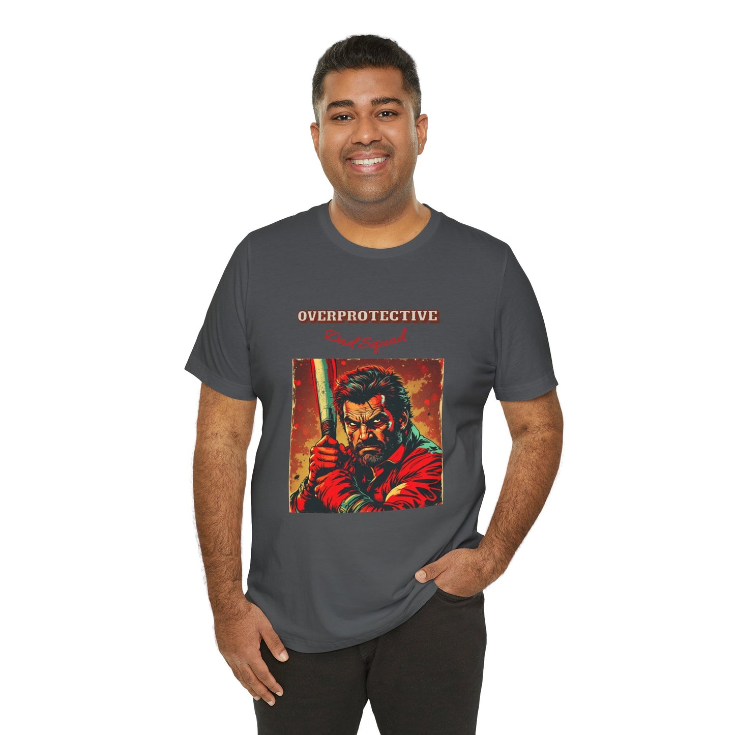 Heroic Movie-Inspired Unisex Tee - Perfect Gift for Fans, Casual Wear, Pop Culture Apparel, Graphic Tee, Unique Collectible, overprotective dad