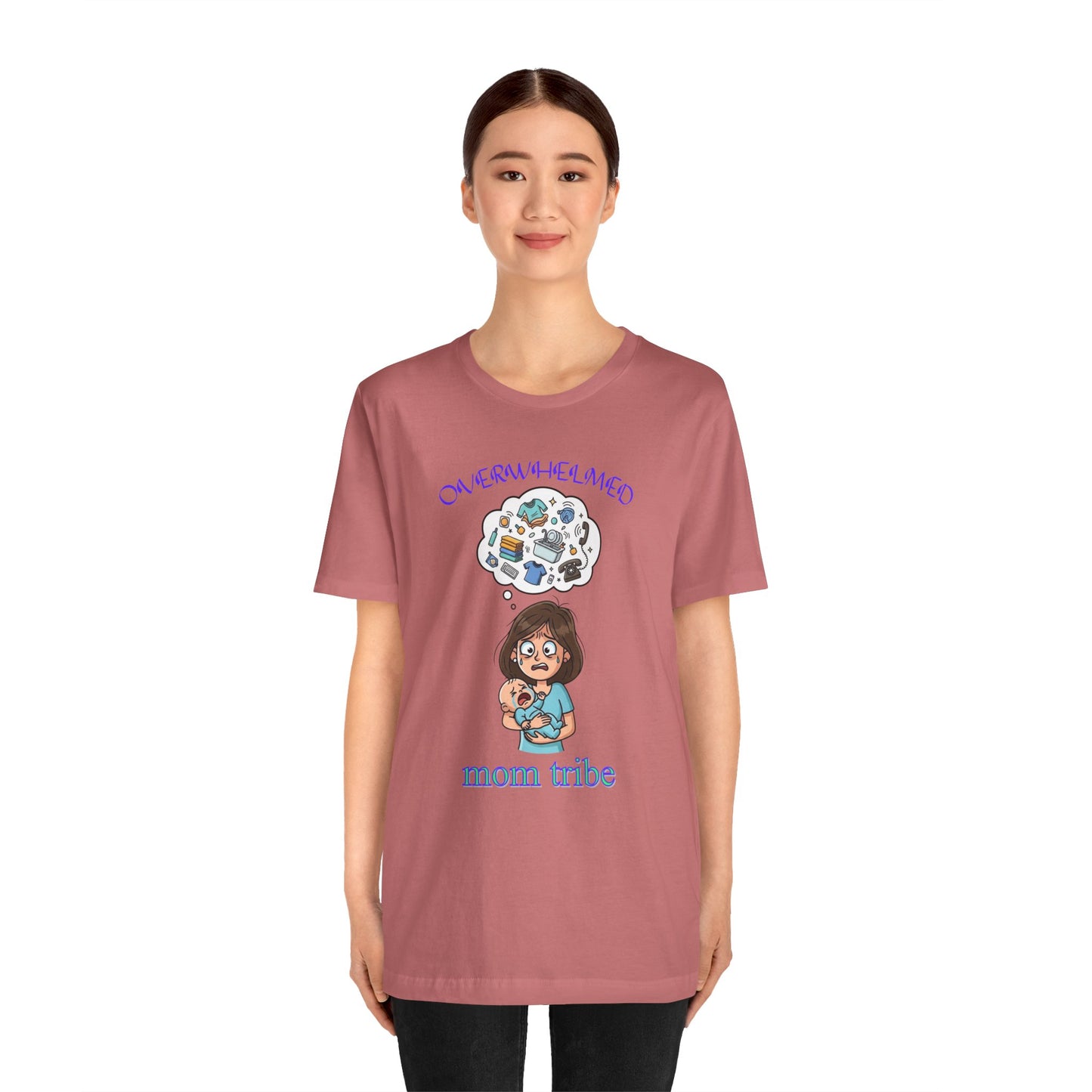 Mom Tribe Unisex Jersey Tee, Funny Mom Shirt, Baby Shower Gift, Mother's Day Gift, Mom Life Tee, Casual T-Shirt