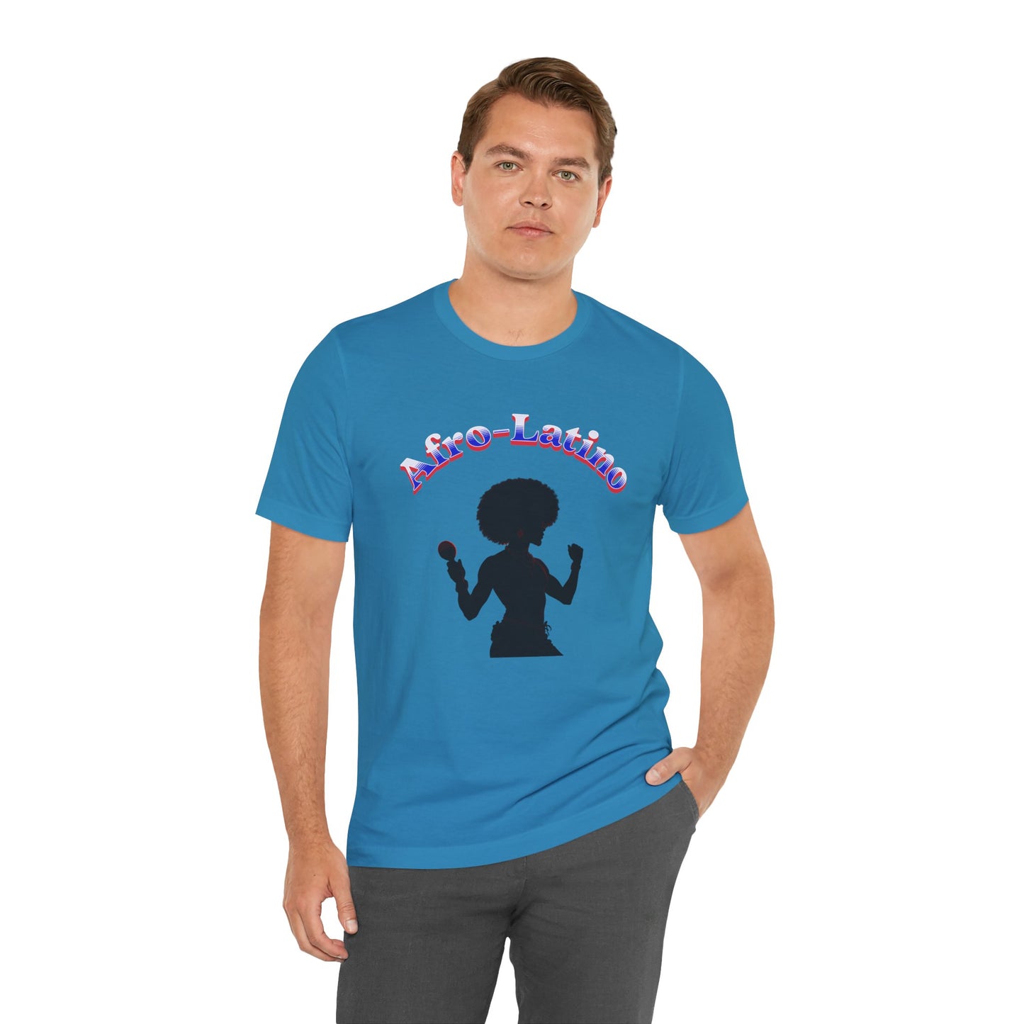 Afro-Latino Celebration Tee, Unisex Jersey Shirt, Cultural Pride T-Shirt, Versatile Casual Wear, Birthday Gift, Music Festival Top