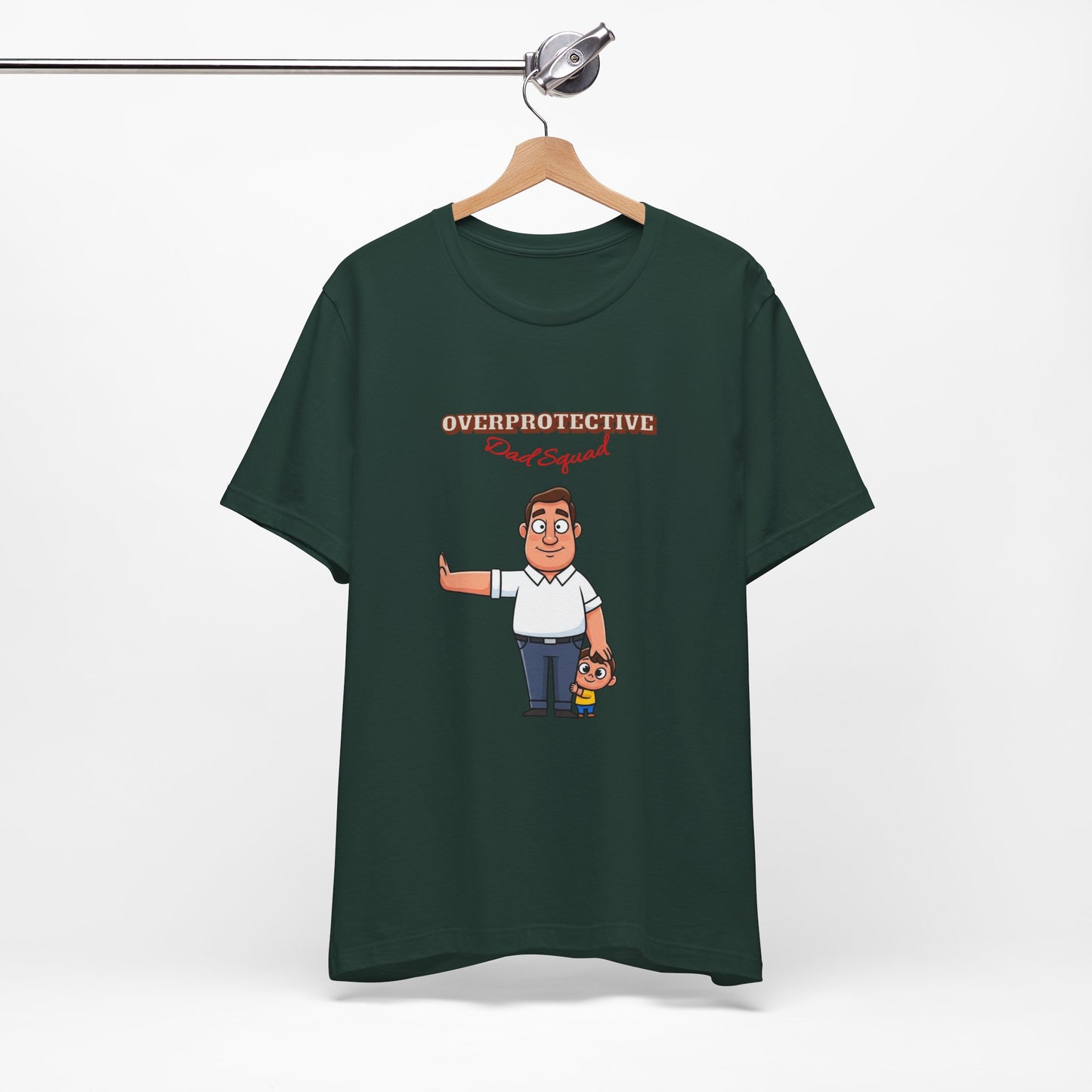 Funny Cartoon Dad T-Shirt, Perfect Father's Day Gift, Unisex Tee for Dads, Quirky Parent Shirt, Casual Everyday Wear