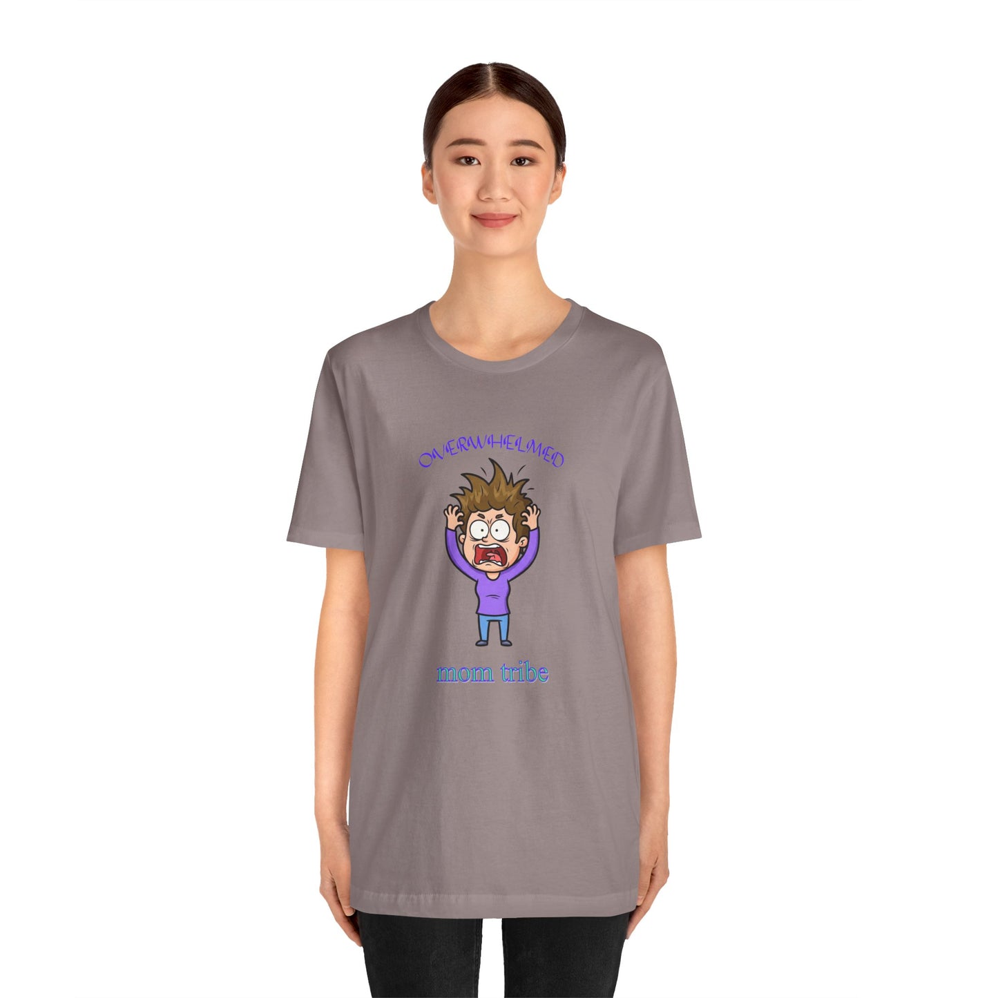 Mom Tribe Comedy Short Sleeve Tee - Perfect for Mother’s Day, Baby Showers, Mom Groups, Family Gatherings, Casual Outings