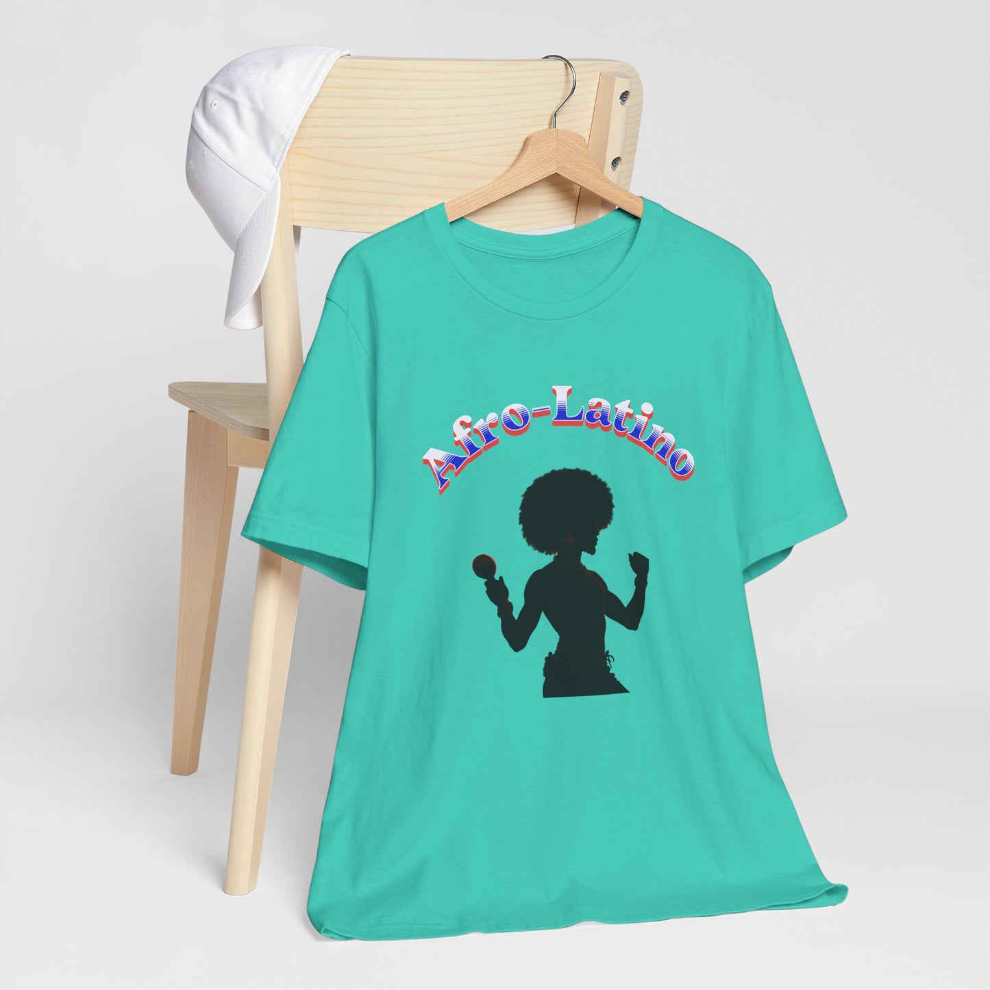 Afro-Latino Celebration Tee, Unisex Jersey Shirt, Cultural Pride T-Shirt, Versatile Casual Wear, Birthday Gift, Music Festival Top