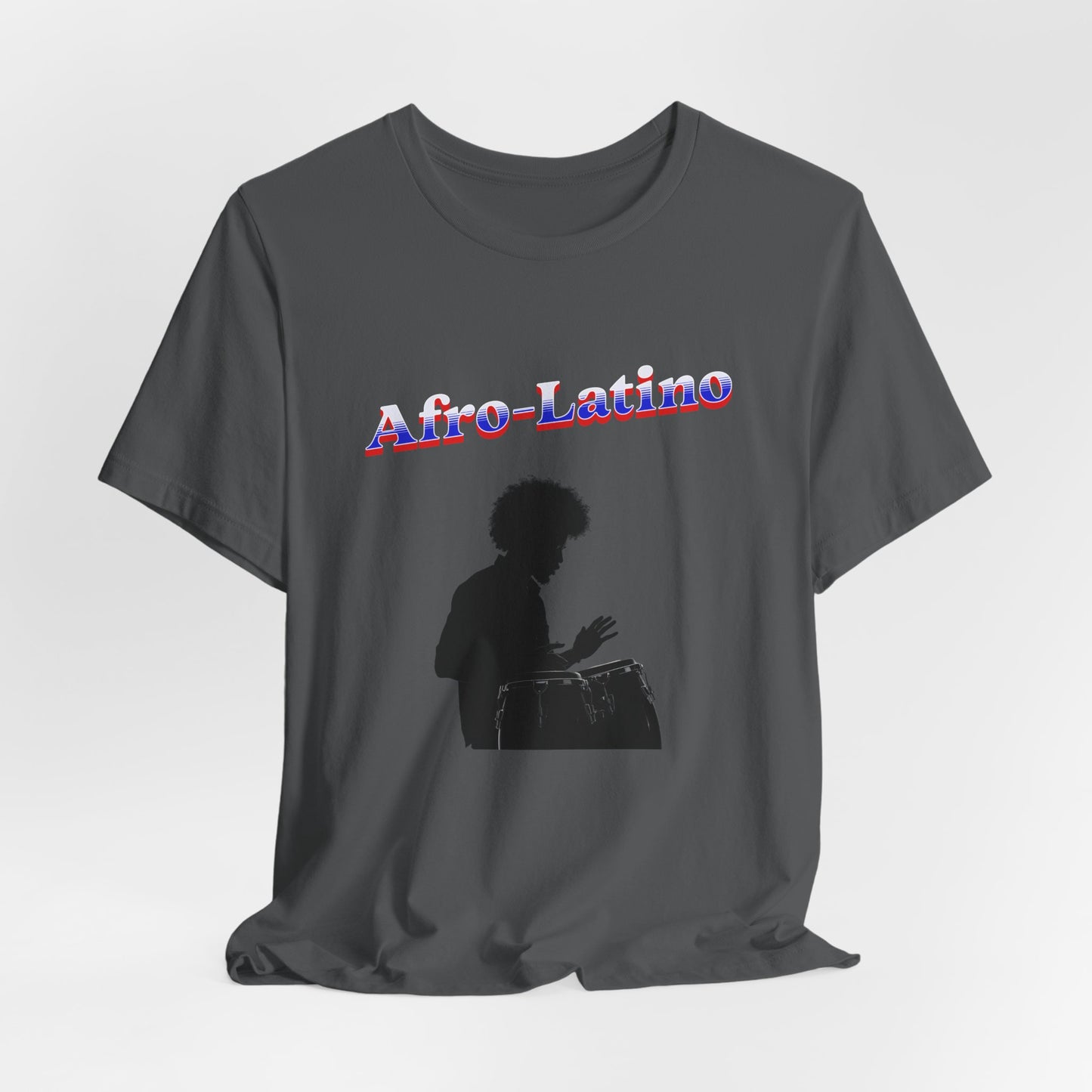 Afro-Latino Unisex Jersey Tee, Trendy Graphic Shirt, Inclusive Apparel, Gift for Hispanics, Everyday Casual Wear