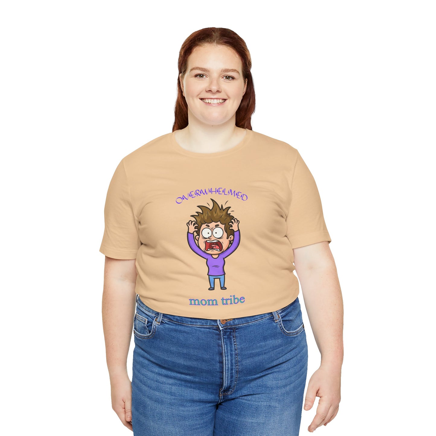 Mom Tribe Comedy Short Sleeve Tee - Perfect for Mother’s Day, Baby Showers, Mom Groups, Family Gatherings, Casual Outings