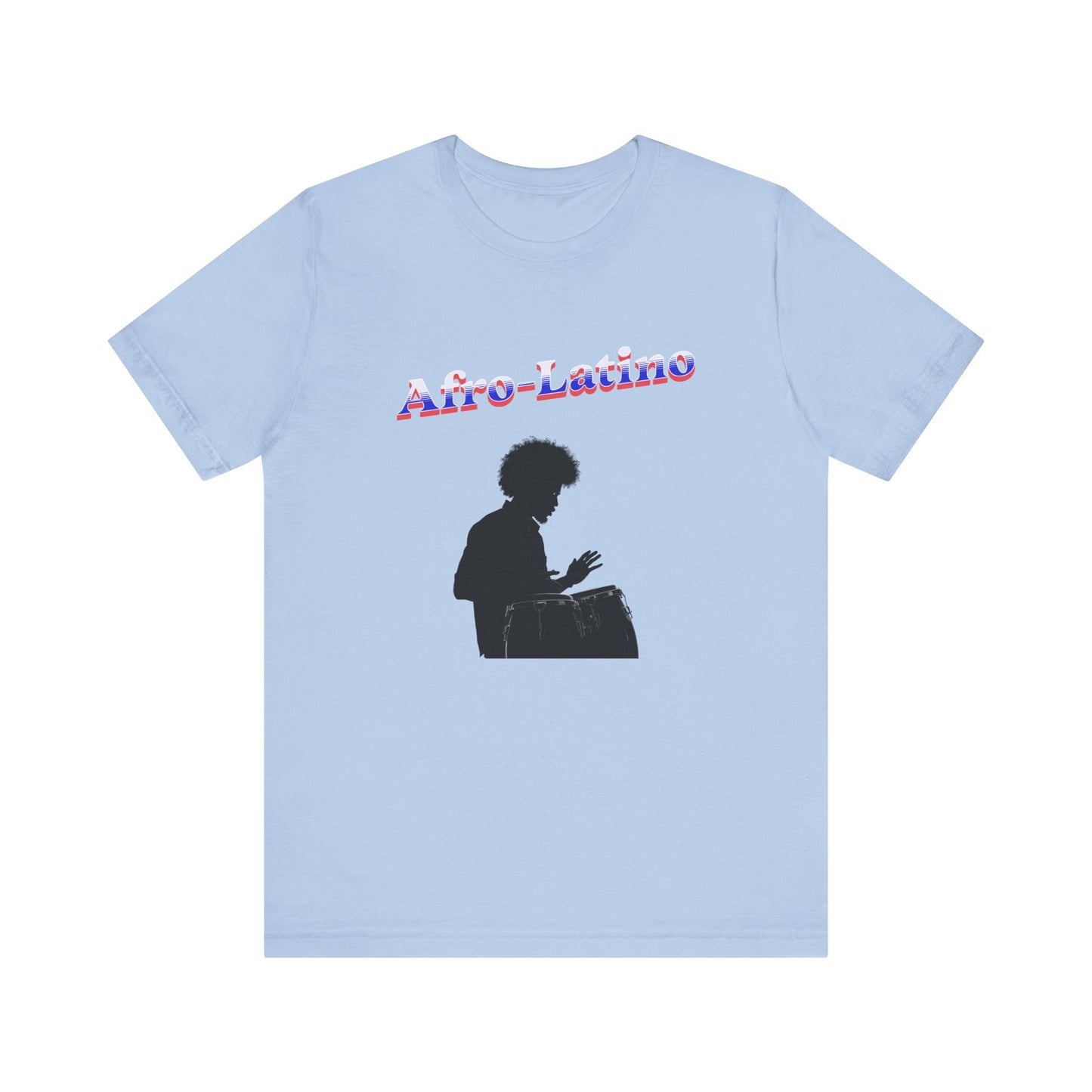Afro-Latino Unisex Jersey Tee, Trendy Graphic Shirt, Inclusive Apparel, Gift for Hispanics, Everyday Casual Wear