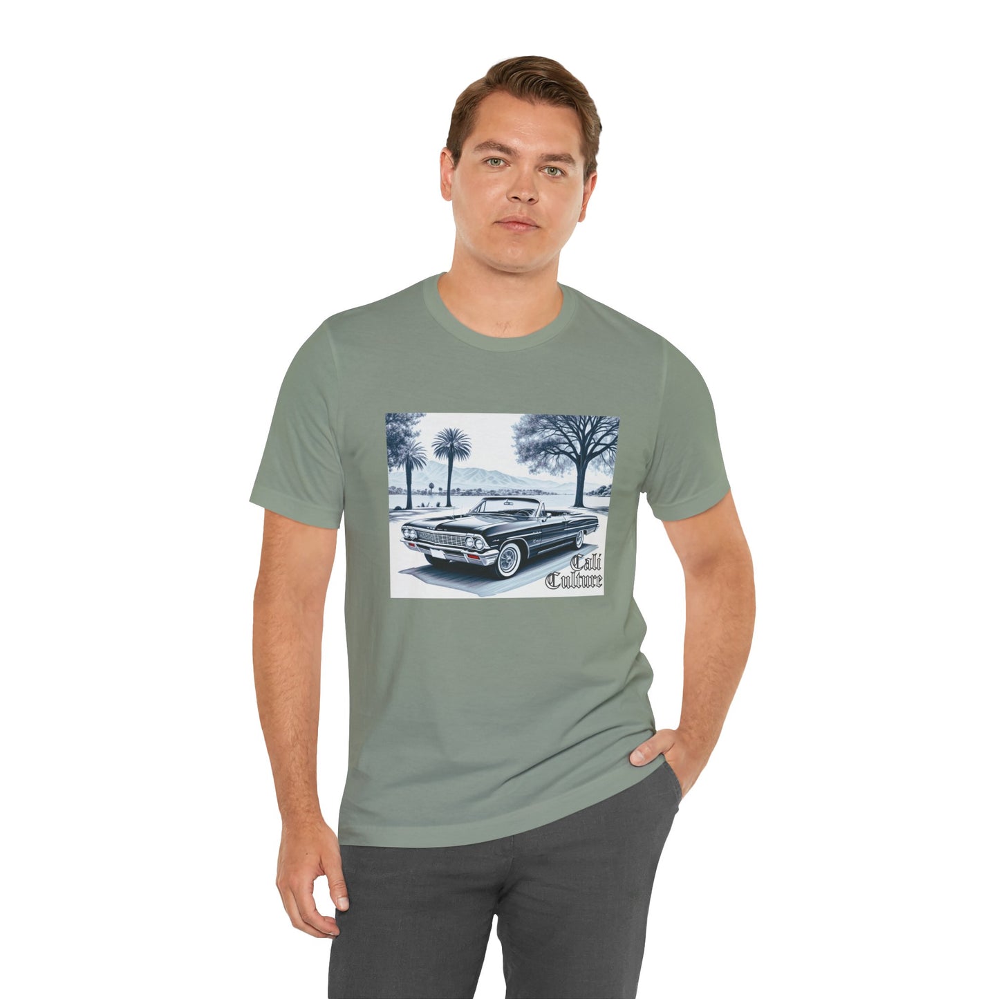 Vintage Car Art Tee, Unisex Jersey Shirt for Car Lovers, Retro Style Gift, Classic Car Apparel, Cool Summer Wear, Lowrider Love Tee