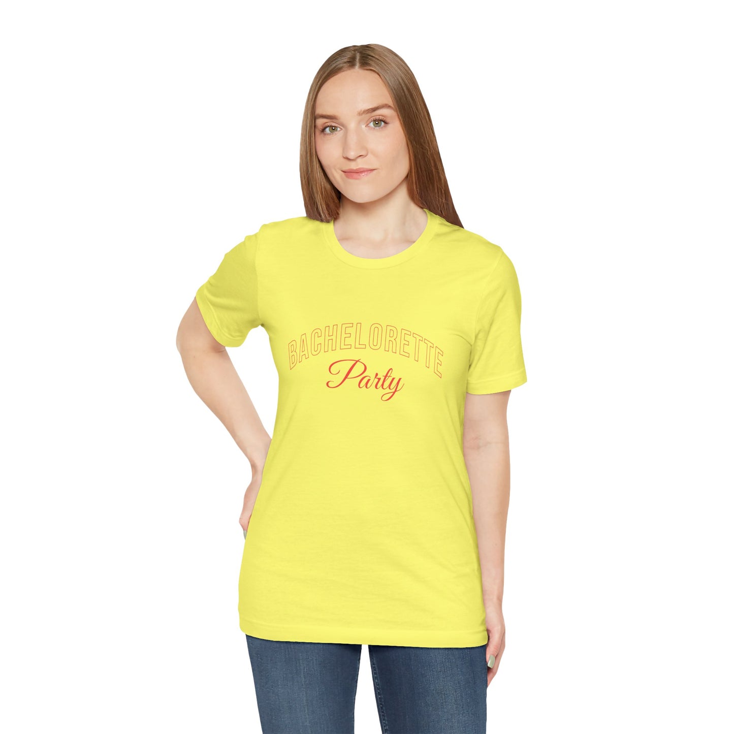 Bachelorette Party Tee - Unisex Jersey Short Sleeve, Bridal Shower Gift, Party Attire, Summer Casual Wear, Fun Celebration Top