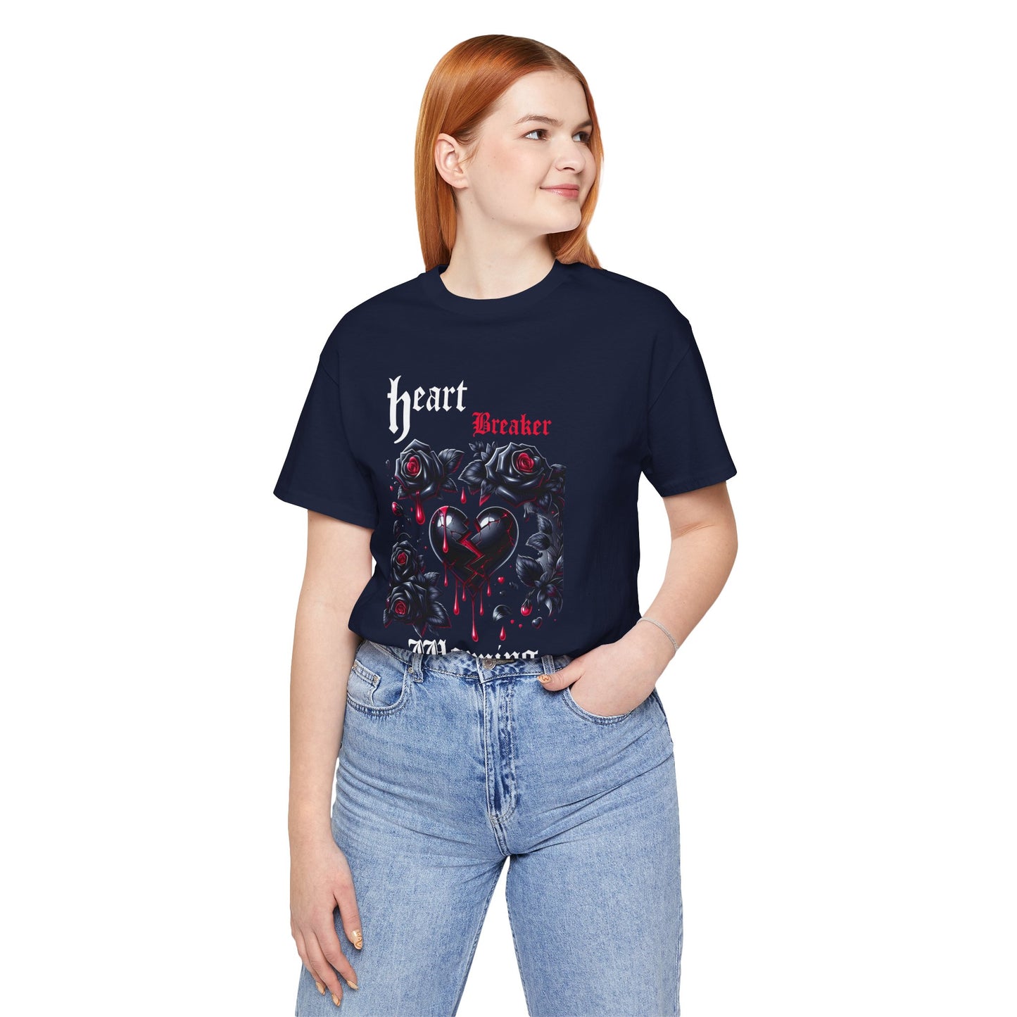 Heart Breaker Warning Unisex Tee, Graphic T-shirt, Provocative Shirt, Short Sleeve Top, Edgy Tees