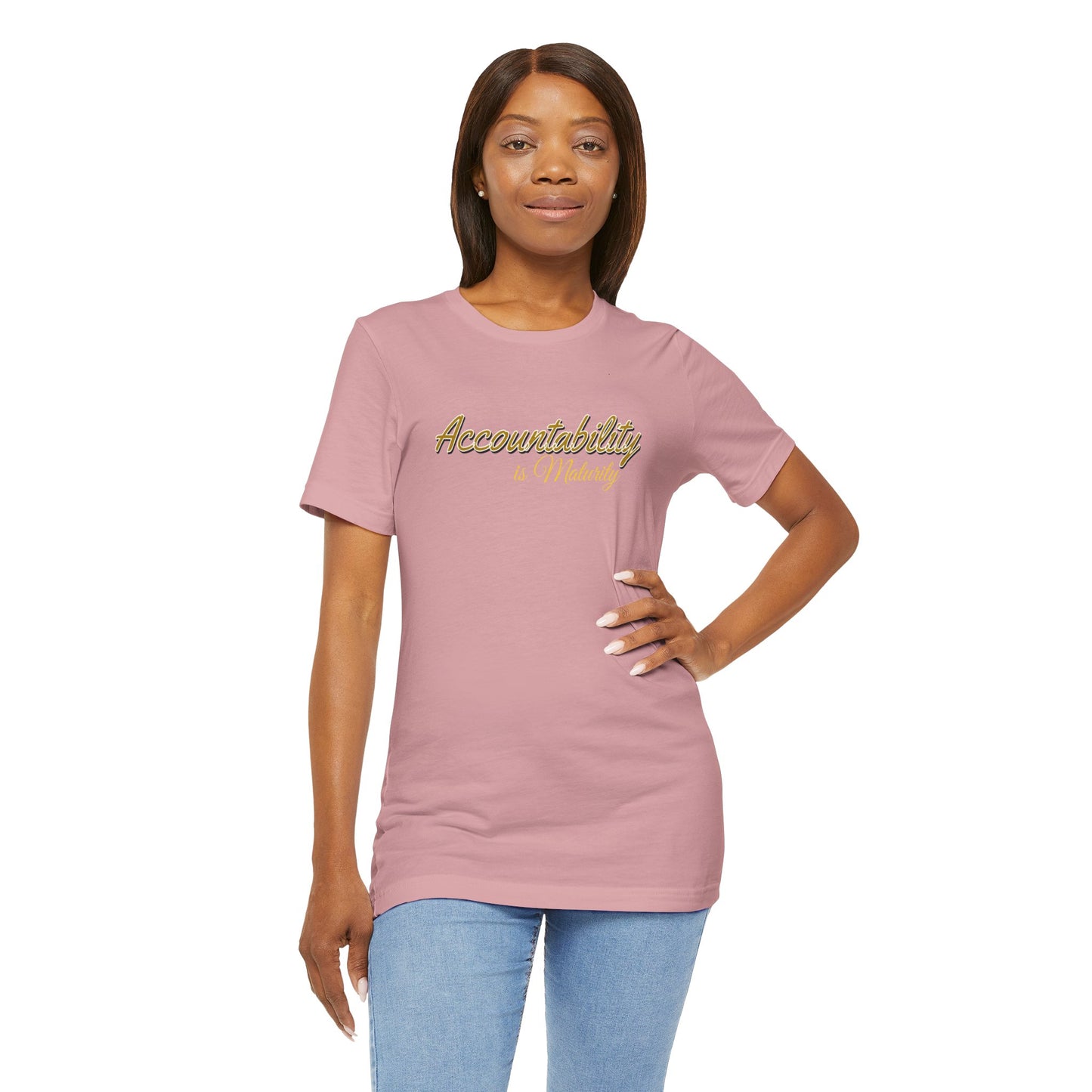 Unisex Tee Accountability is Maturity Personal Growth Shirt