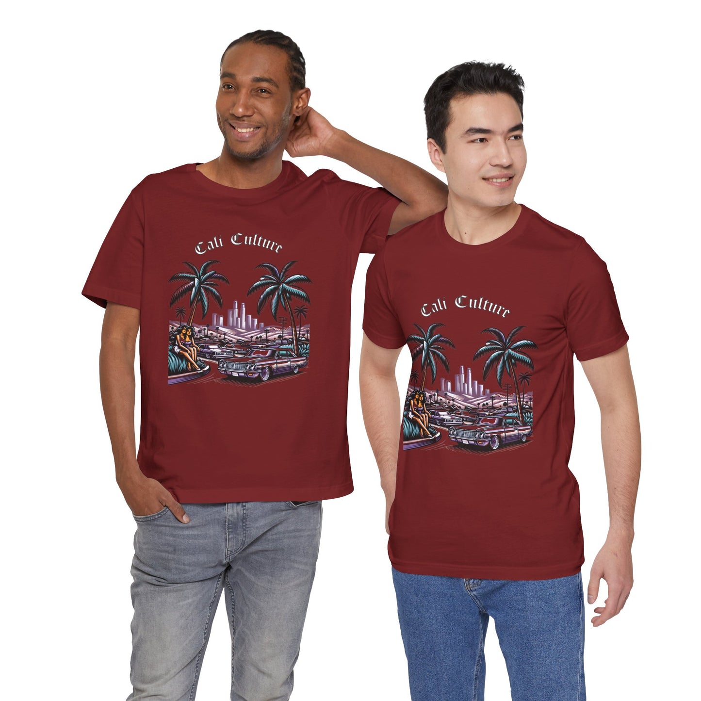 California Lowrider Love Unisex Tee - West Coast Chic, Vintage Car Lover Shirt, Retro Car Enthusiast Top, Hipster California Apparel,