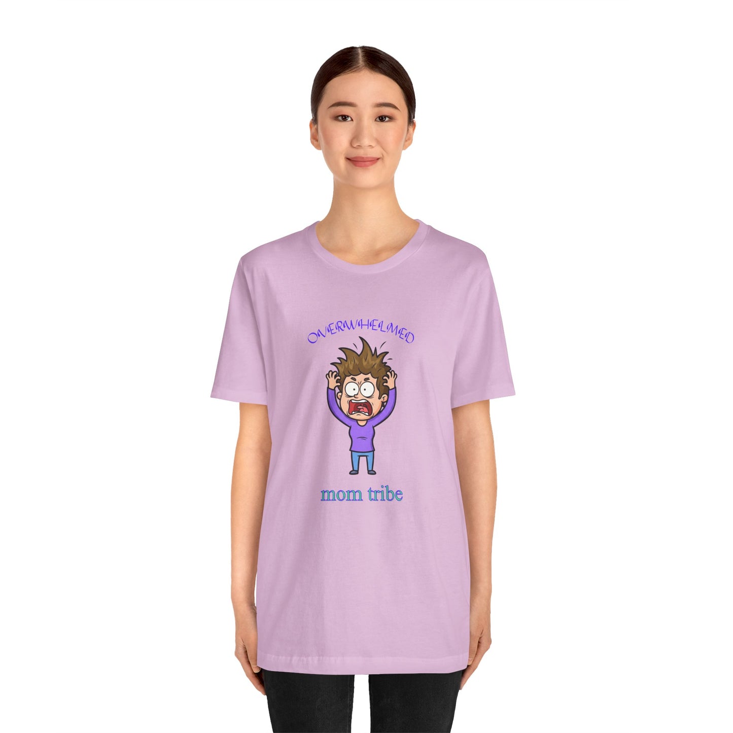 Mom Tribe Comedy Short Sleeve Tee - Perfect for Mother’s Day, Baby Showers, Mom Groups, Family Gatherings, Casual Outings