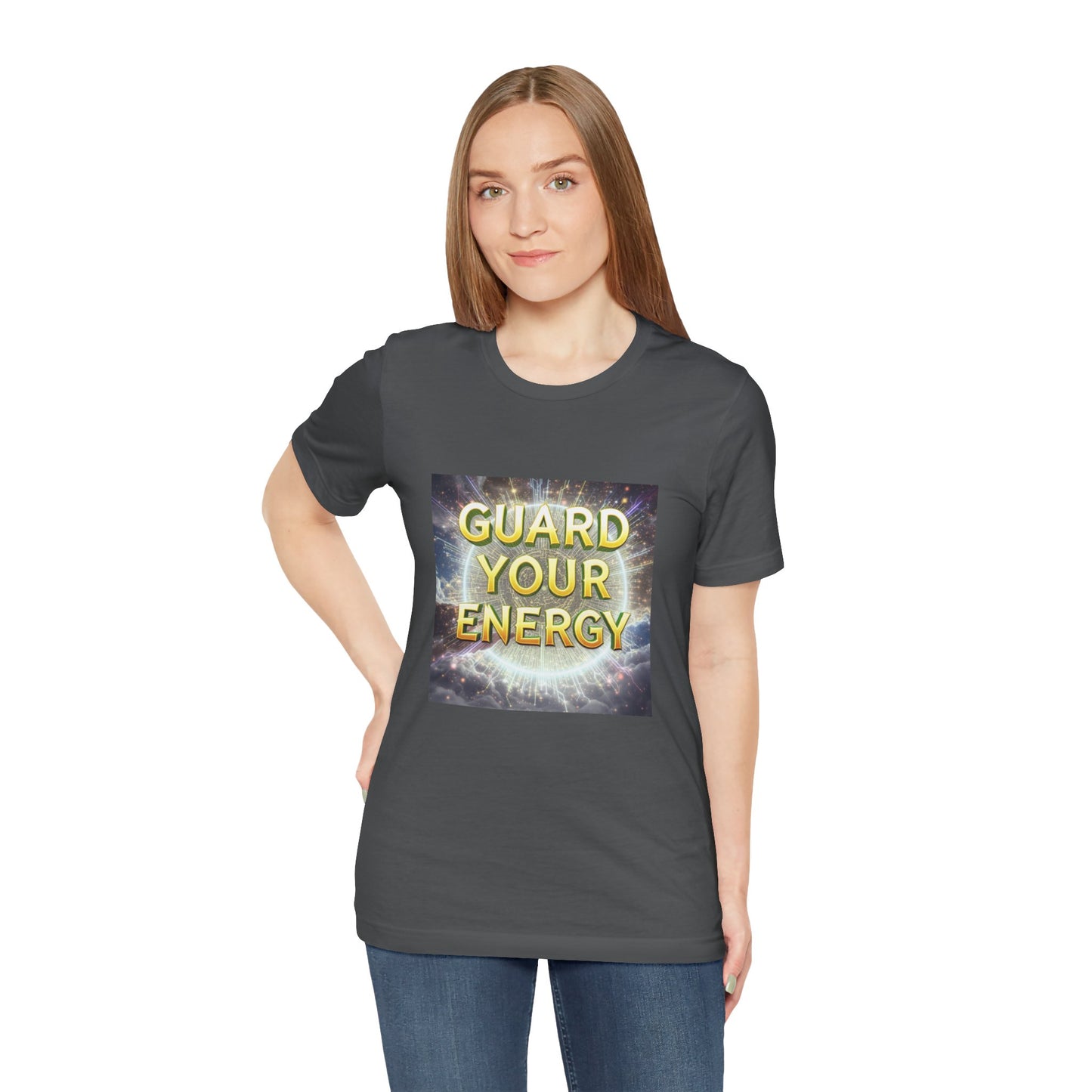 Guard Your Energy Tee, Positive Vibes Shirt, Unisex Graphic Tee, Spiritual Gift, Mindfulness Apparel, Self-Care Clothing