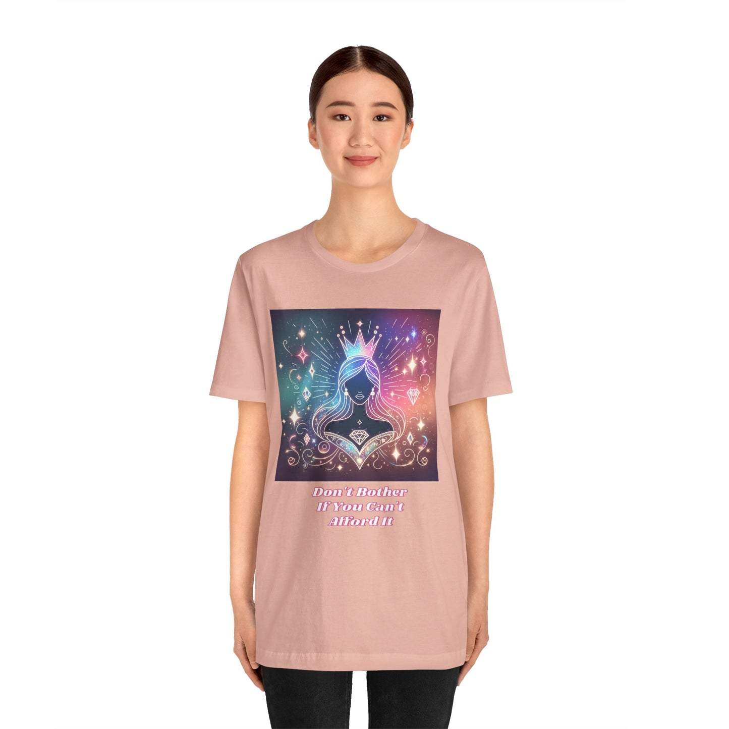 Whimsical Graphic Tee: Express Your Inner Princess, Short Sleeve, Fun Fashion, Gift for Her, Celebration Shirt