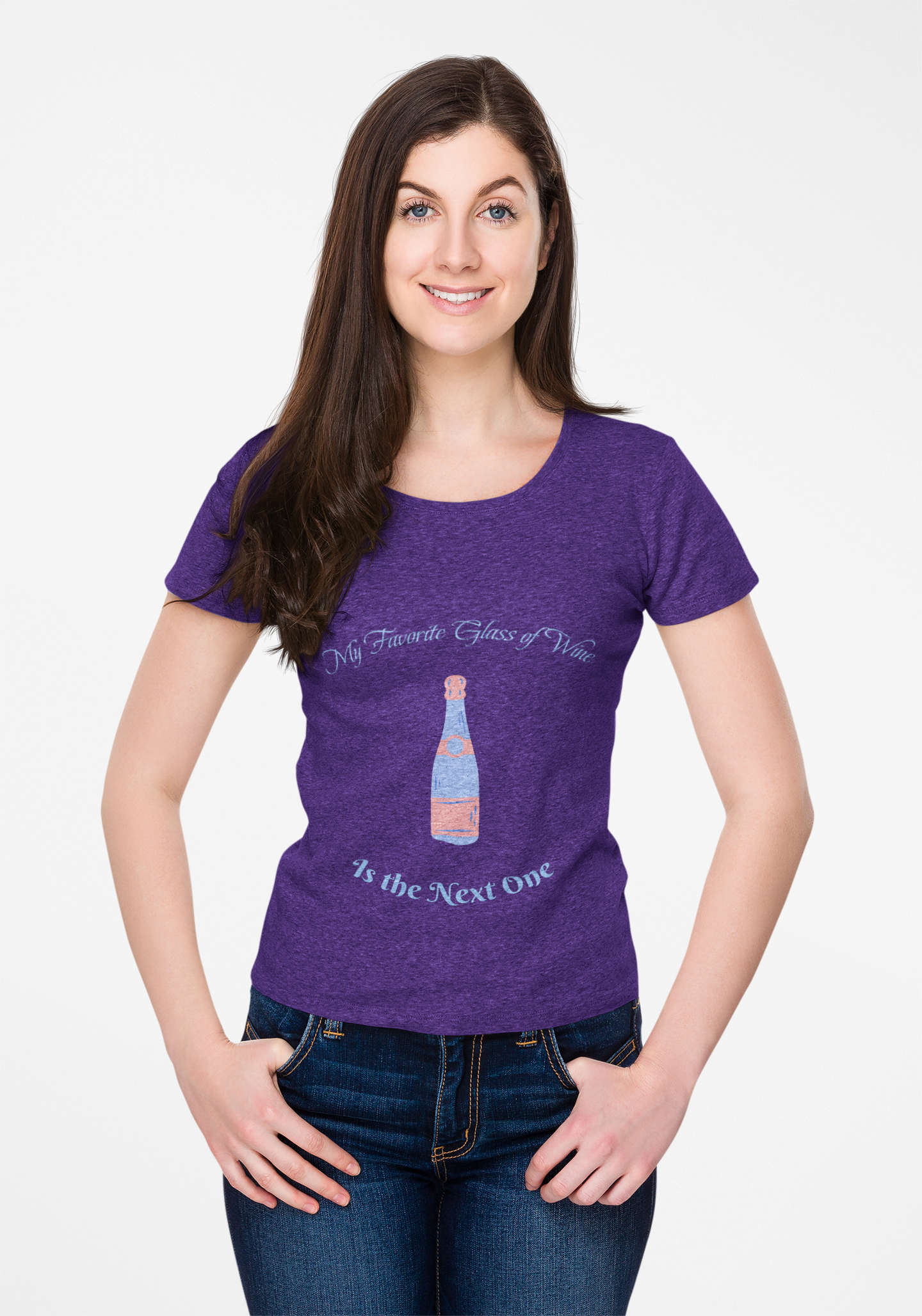 Wine Lover Tee, My favorite glass of wine is the next one, drinking enthusiast shirt