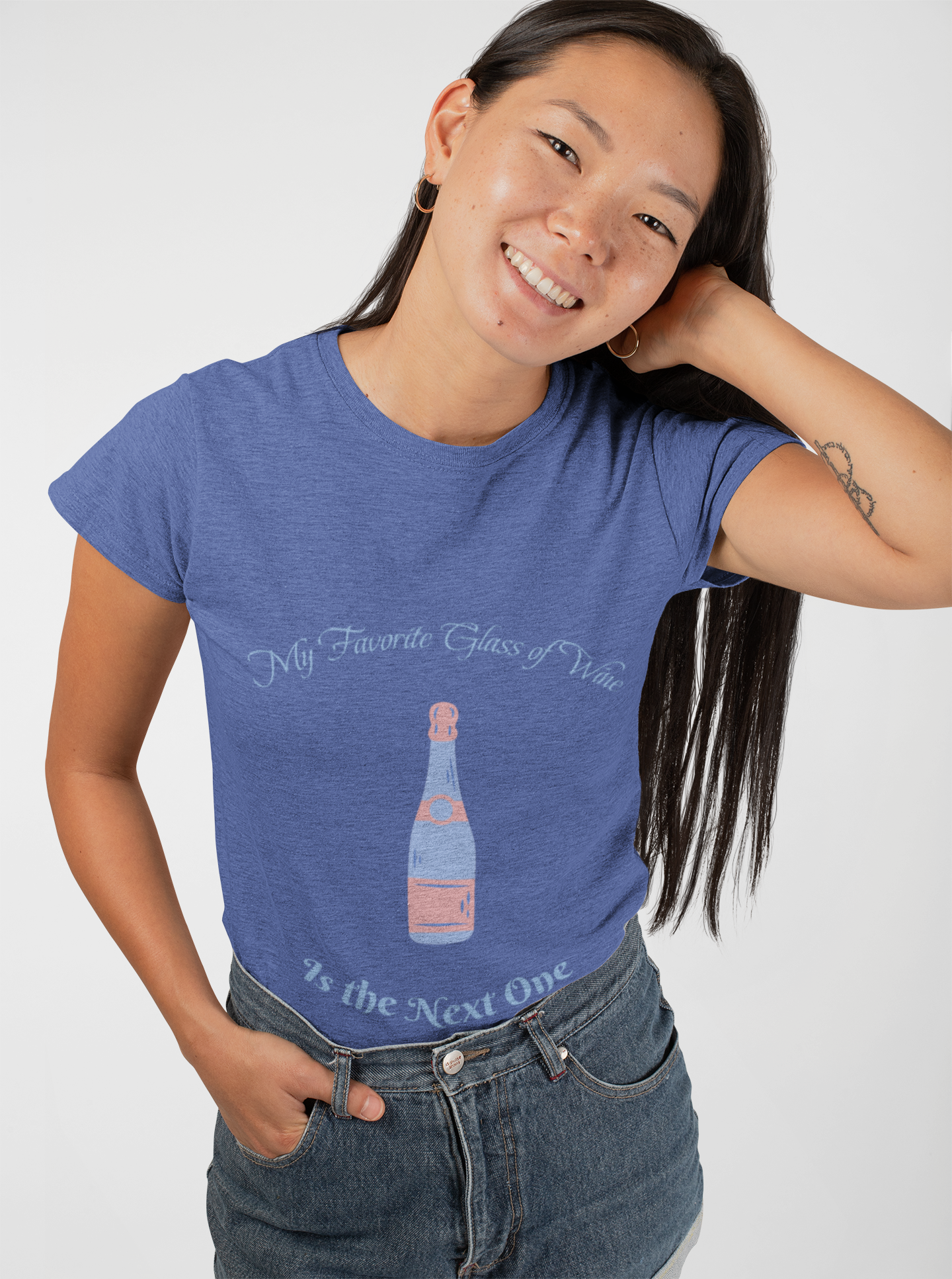 Wine Lover Tee, My favorite glass of wine is the next one, drinking enthusiast shirt