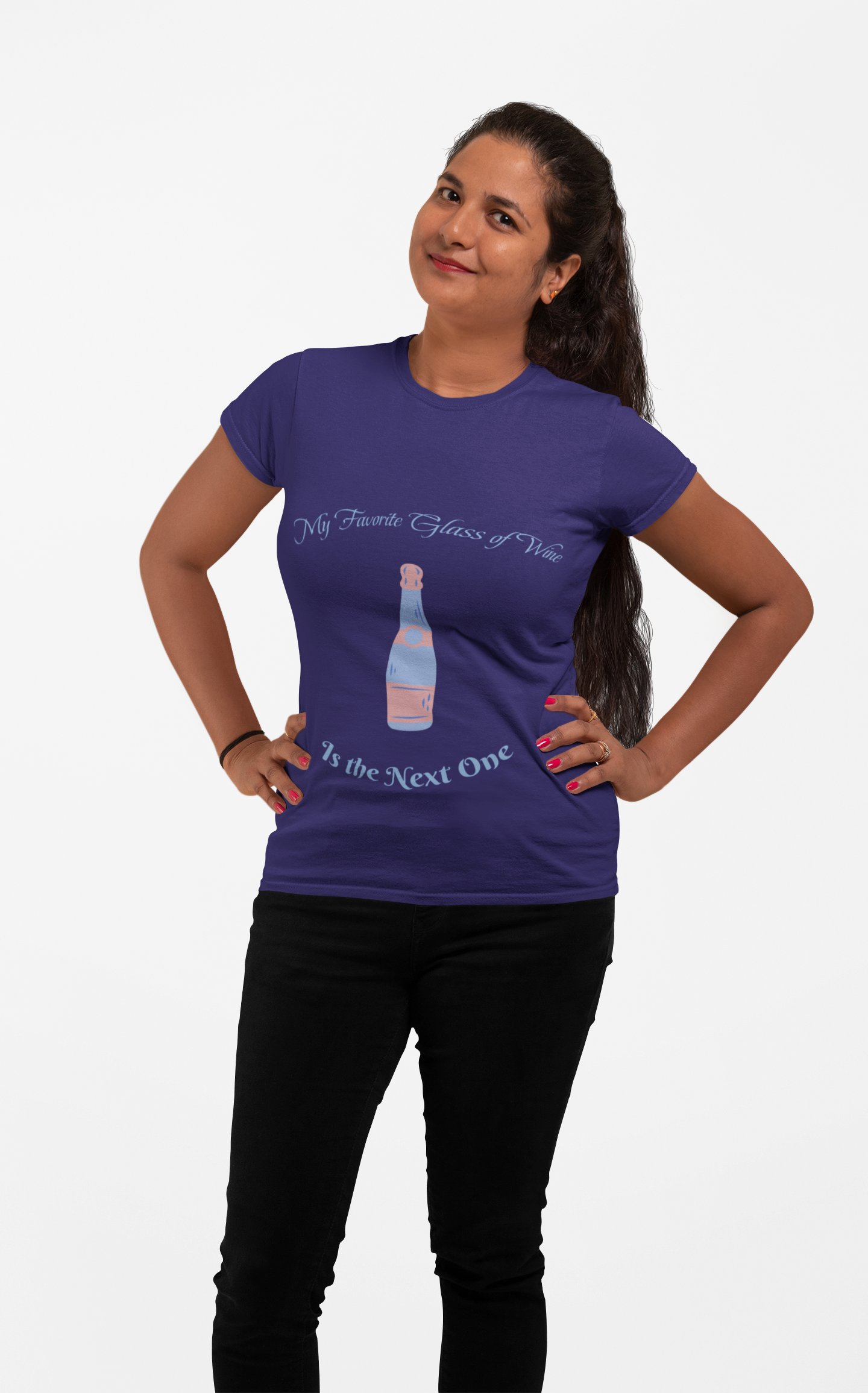 Wine Lover Tee, My favorite glass of wine is the next one, drinking enthusiast shirt