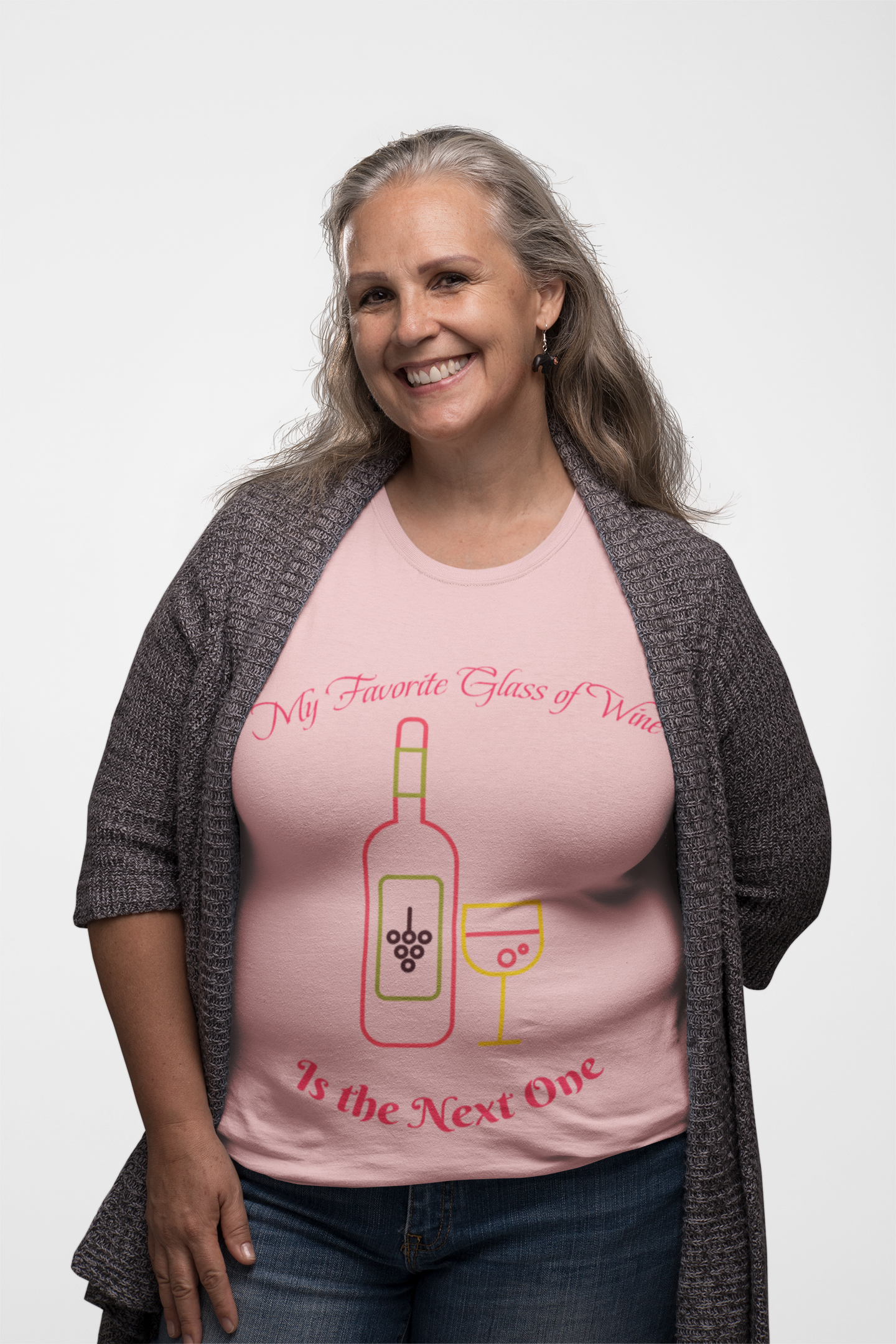 My Favorite Glass of Wine is the Next One, Wine Lover Shirt, Wine Drinker Tee, Unisex Wine Shirt, Wine Enthusiast Gift