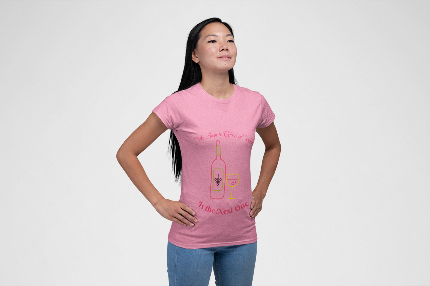 My Favorite Glass of Wine is the Next One, Wine Lover Shirt, Wine Drinker Tee, Unisex Wine Shirt, Wine Enthusiast Gift