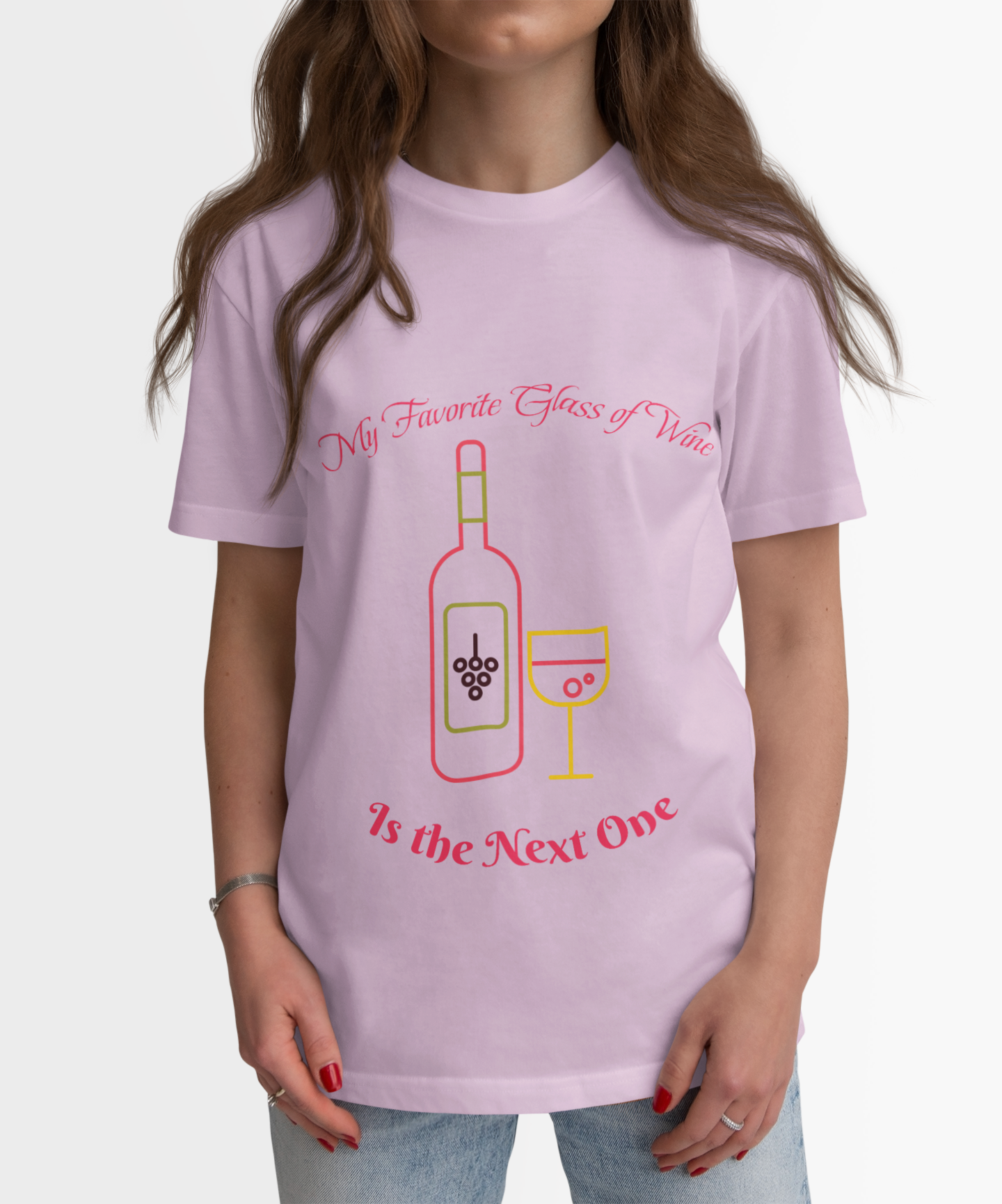 My Favorite Glass of Wine is the Next One, Wine Lover Shirt, Wine Drinker Tee, Unisex Wine Shirt, Wine Enthusiast Gift