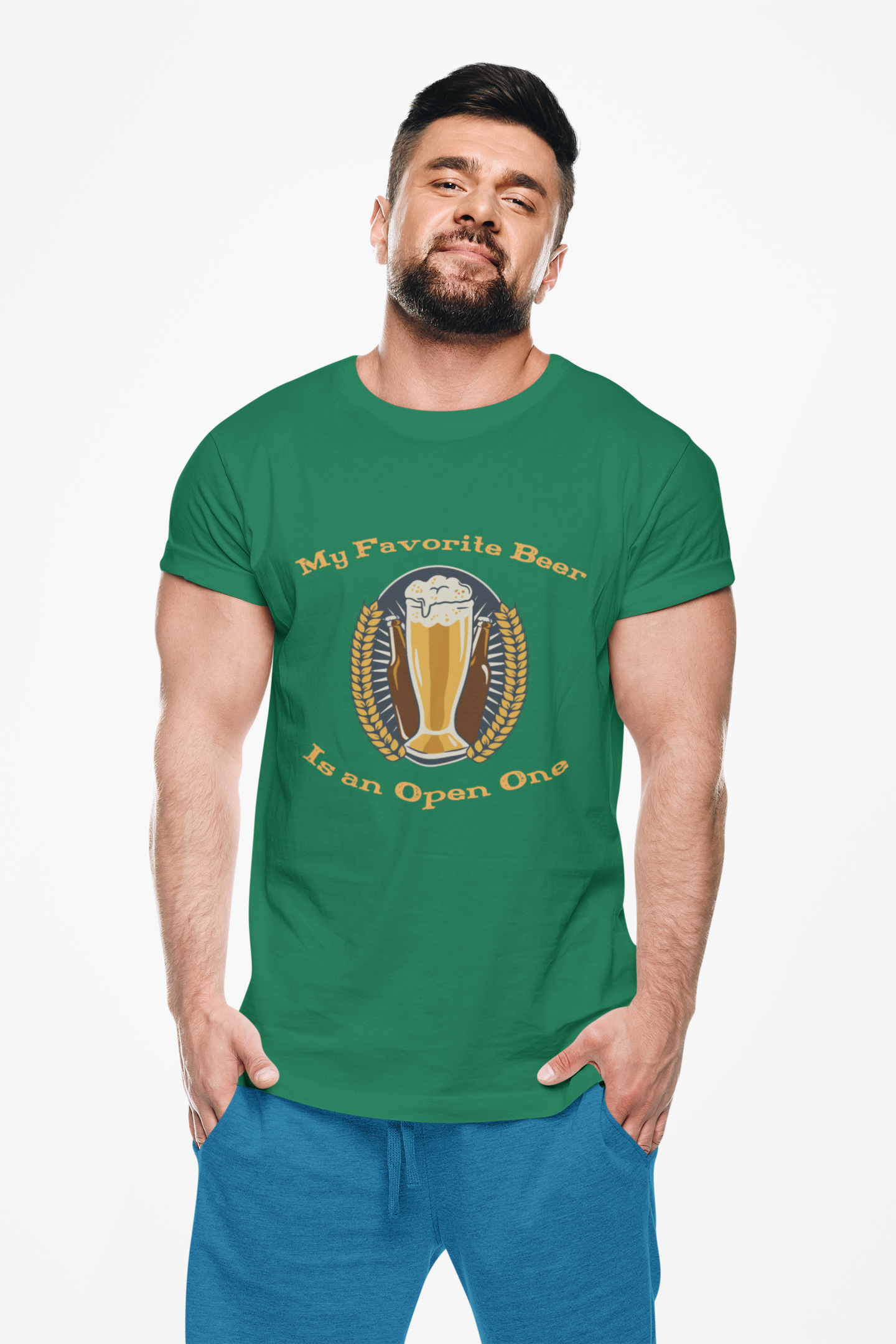 My Favorite Beer, Is An Open One, Beer Enthusiast T-Shirt, Craft Beer Tee, Brewery Lover Gift, Beer Drinker Shirt, Beer Fest Apparel