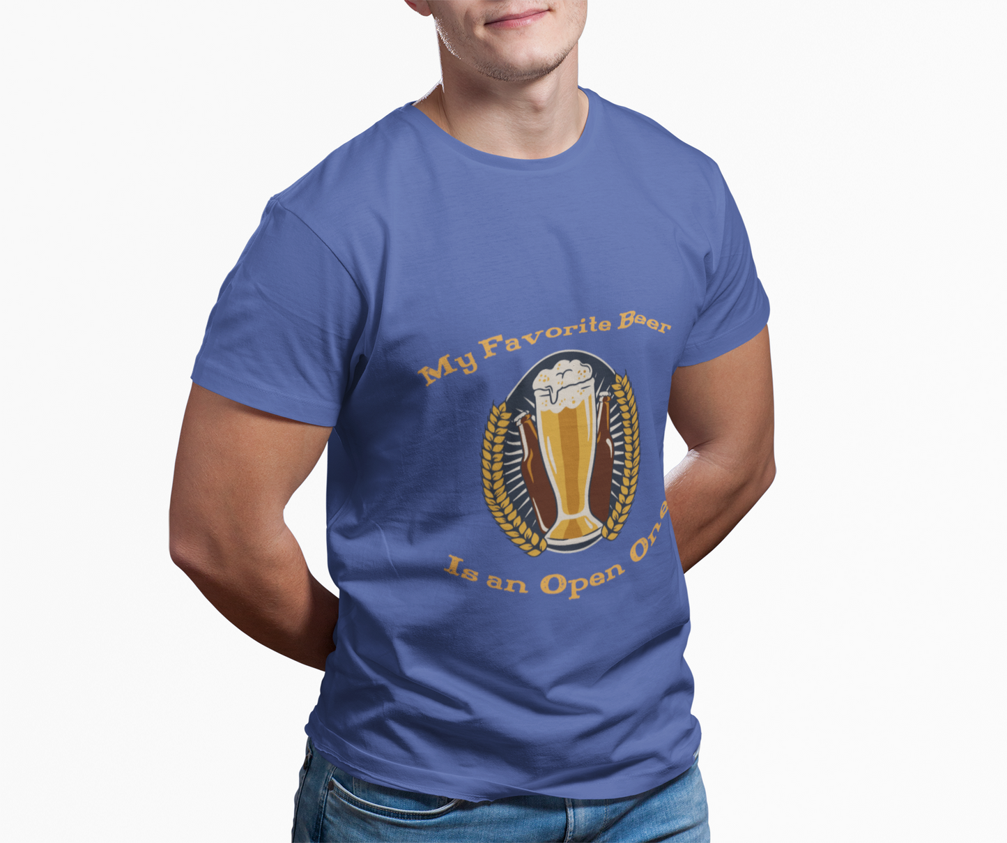 My Favorite Beer, Is An Open One, Beer Enthusiast T-Shirt, Craft Beer Tee, Brewery Lover Gift, Beer Drinker Shirt, Beer Fest Apparel