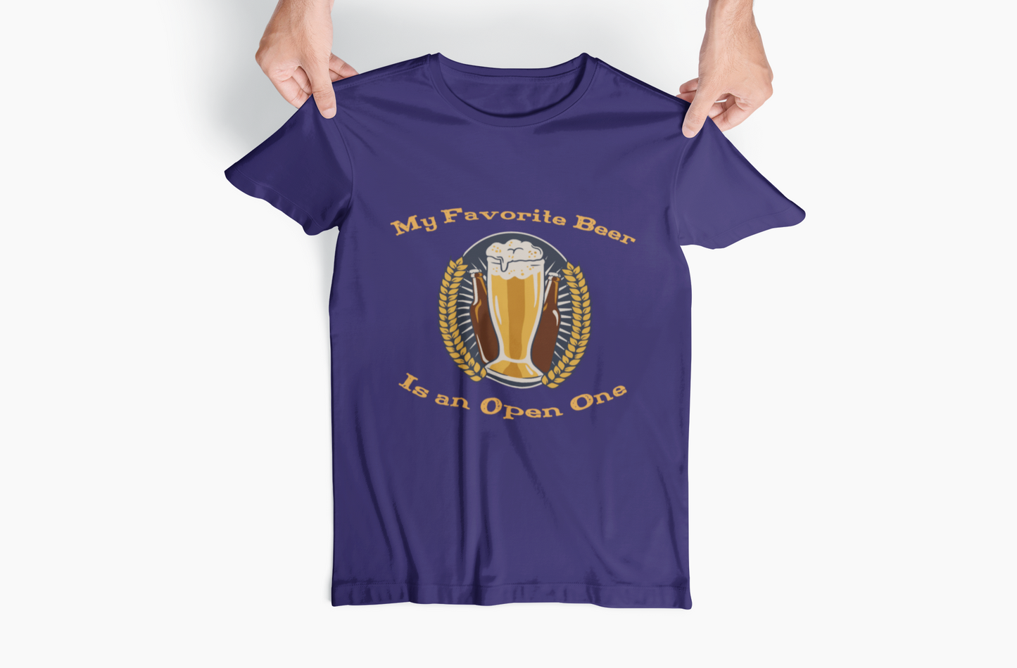 My Favorite Beer, Is An Open One, Beer Enthusiast T-Shirt, Craft Beer Tee, Brewery Lover Gift, Beer Drinker Shirt, Beer Fest Apparel