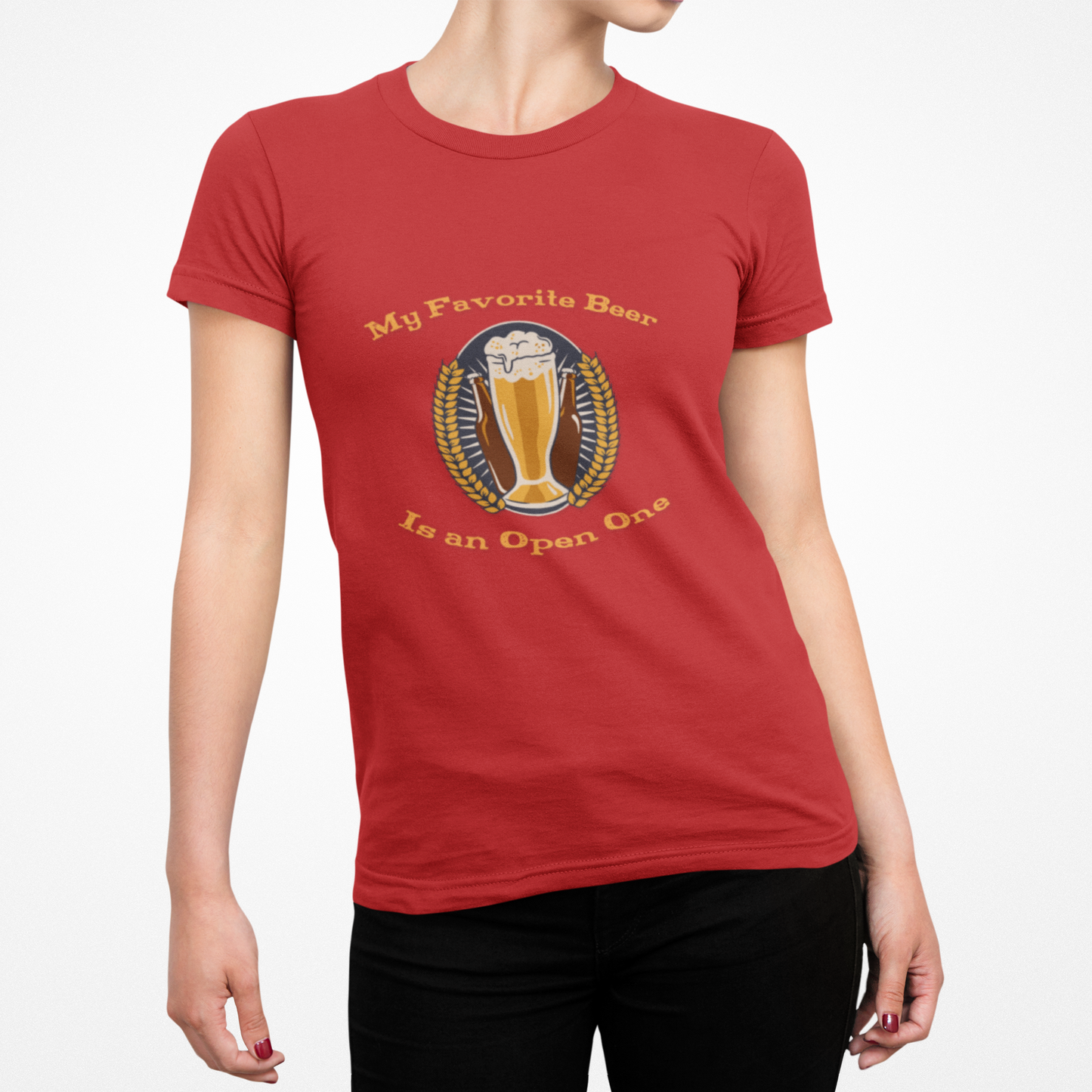 My Favorite Beer, Is An Open One, Beer Enthusiast T-Shirt, Craft Beer Tee, Brewery Lover Gift, Beer Drinker Shirt, Beer Fest Apparel