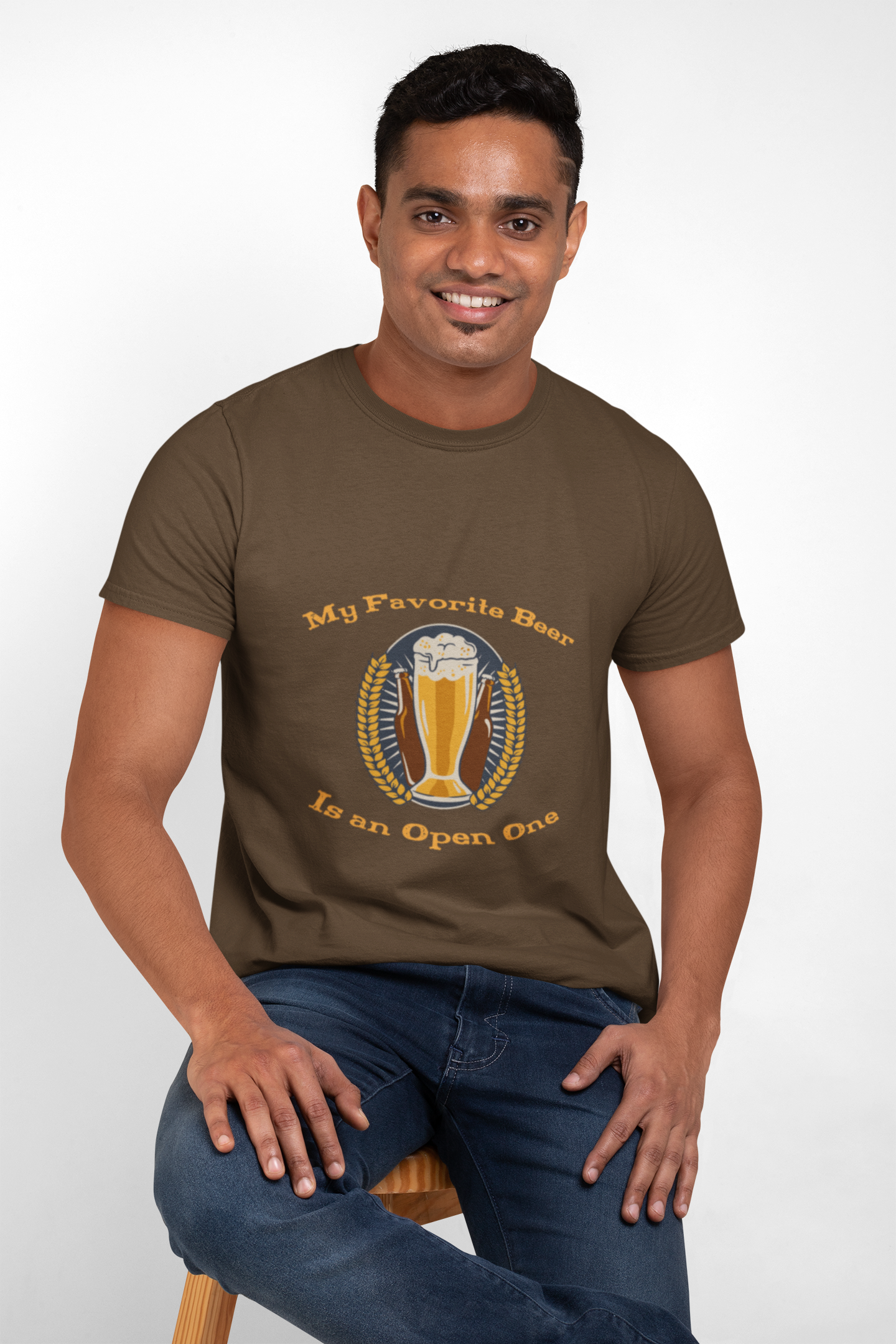 My Favorite Beer, Is An Open One, Beer Enthusiast T-Shirt, Craft Beer Tee, Brewery Lover Gift, Beer Drinker Shirt, Beer Fest Apparel