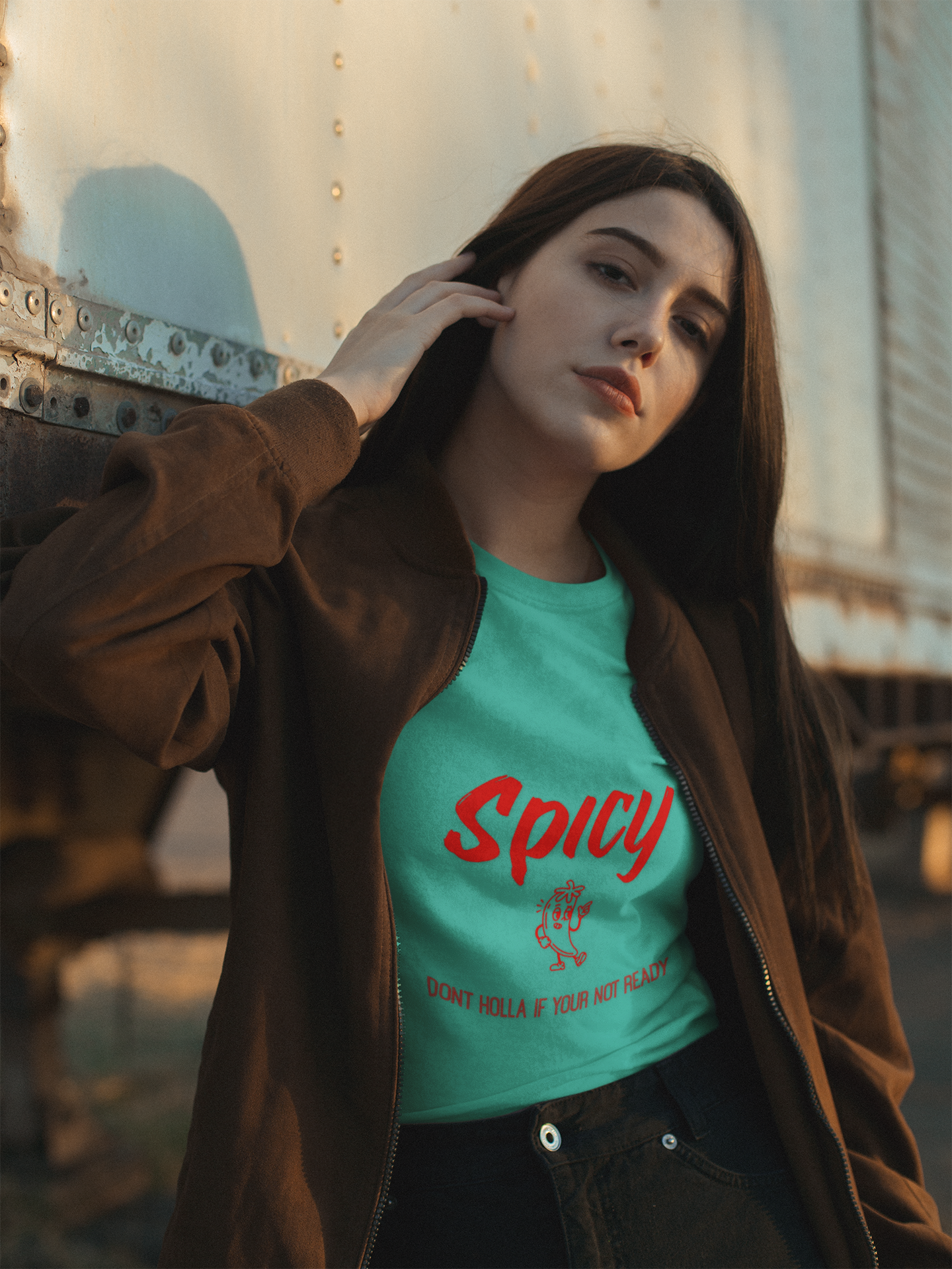 Spicy, Don't Holla if Your not Ready tee, Feisty Unisex Tee, Funny Graphic Shirt, Sarcastic T-Shirt, Bold Attitude Clothing, Birthday Gift