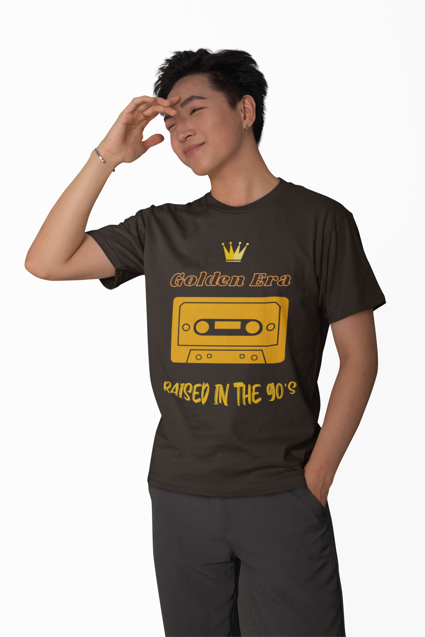 Golden Era Raised in the 90's Unisex Tee, Vintage Music Lover Shirt, Nostalgic Retro Top, 90s Kid T-Shirt, Throwback Graphic Tee