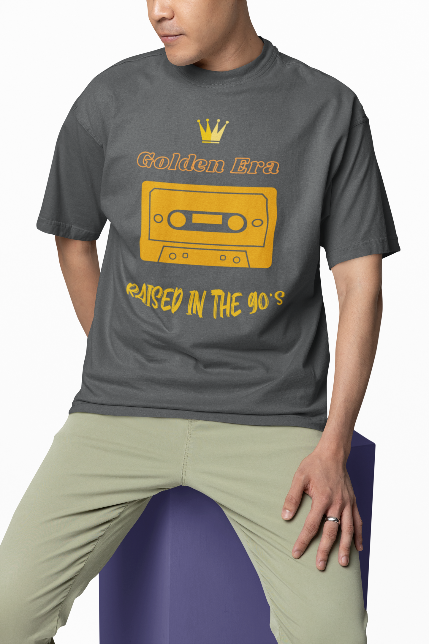 Golden Era Raised in the 90's Unisex Tee, Vintage Music Lover Shirt, Nostalgic Retro Top, 90s Kid T-Shirt, Throwback Graphic Tee