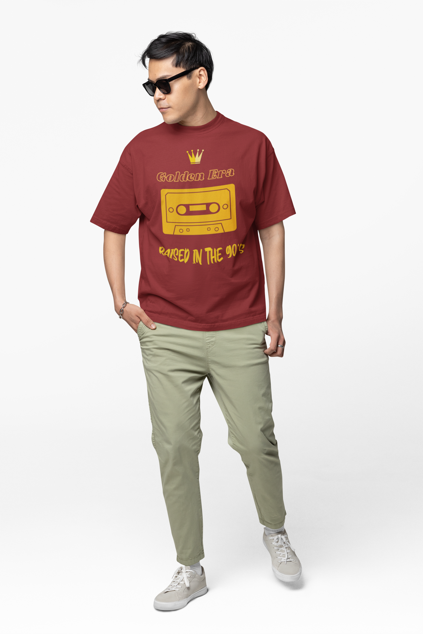 Golden Era Raised in the 90's Unisex Tee, Vintage Music Lover Shirt, Nostalgic Retro Top, 90s Kid T-Shirt, Throwback Graphic Tee