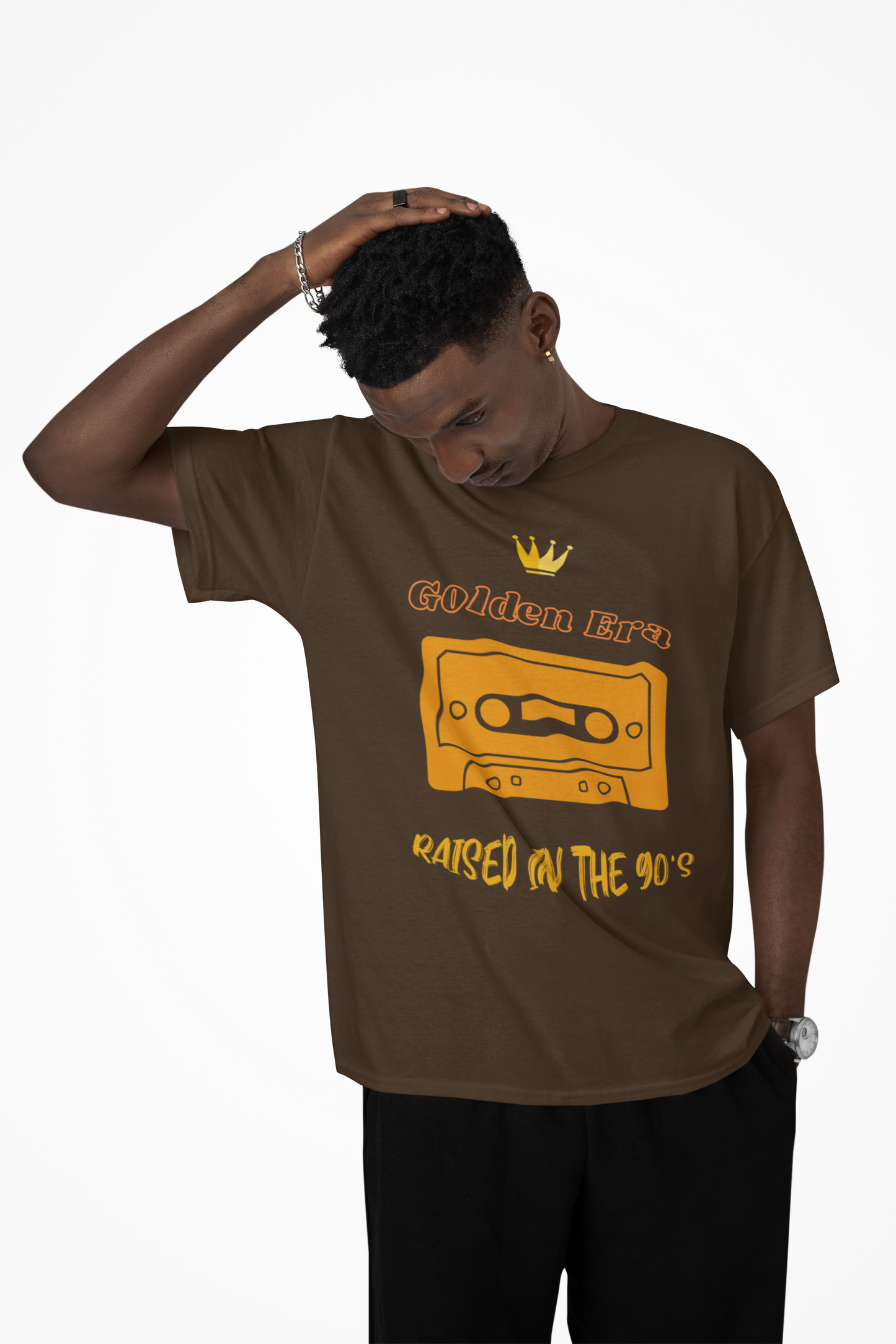 Golden Era Raised in the 90's Unisex Tee, Vintage Music Lover Shirt, Nostalgic Retro Top, 90s Kid T-Shirt, Throwback Graphic Tee