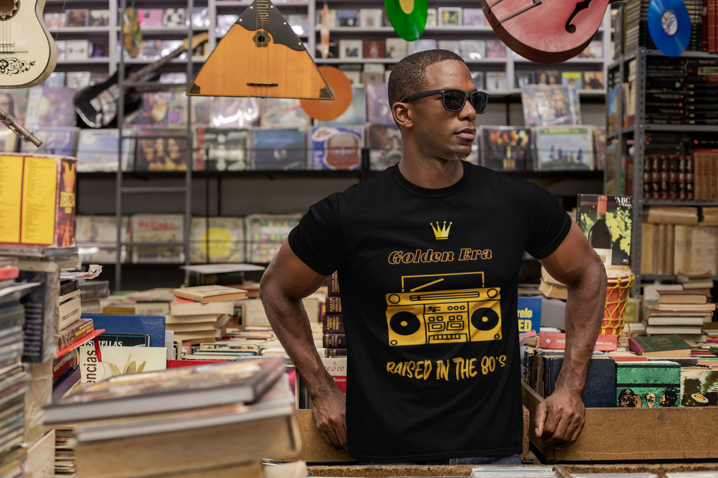 80's Golden Era Unisex Tee, Raised in the 80's Music Lover Shirt, Vintage 80's Tee, Retro 80's T-Shirt, 1980's Gift for Him or Her