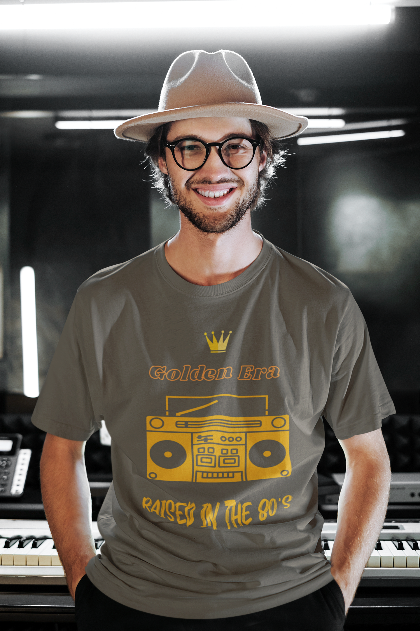 80's Golden Era Unisex Tee, Raised in the 80's Music Lover Shirt, Vintage 80's Tee, Retro 80's T-Shirt, 1980's Gift for Him or Her