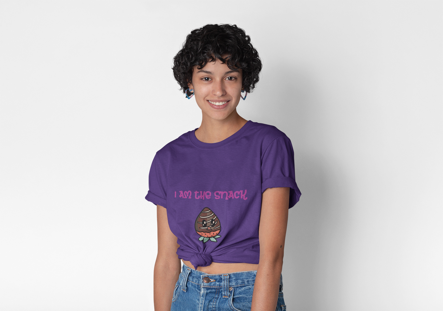 I am the Snack' Shirt, Funny Foodie Gift, Graphic Tee, Lightweight Shirt, Sarcastic Tee, Confidence boosting apparel, Flirty T-Shirt