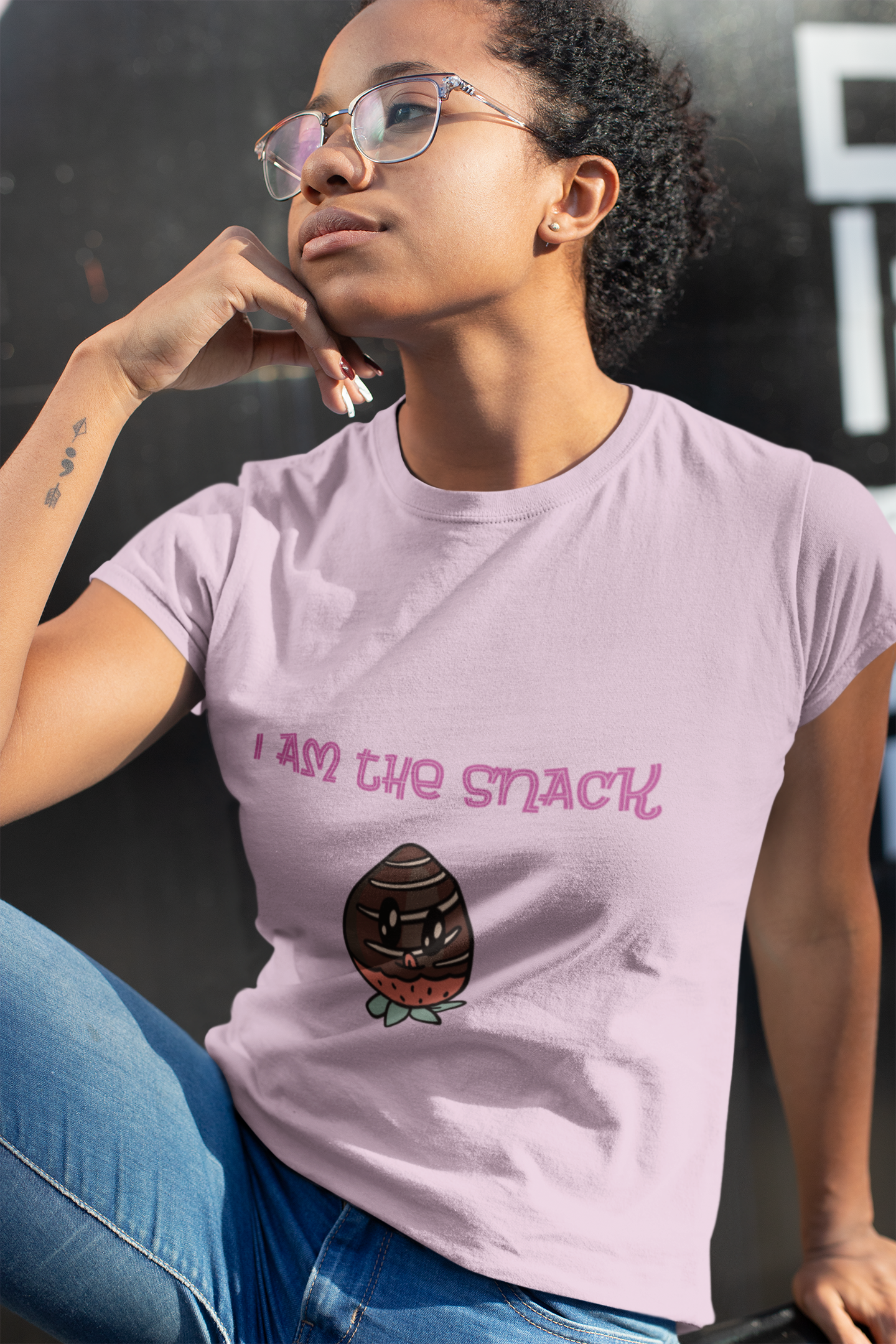 I am the Snack' Shirt, Funny Foodie Gift, Graphic Tee, Lightweight Shirt, Sarcastic Tee, Confidence boosting apparel, Flirty T-Shirt