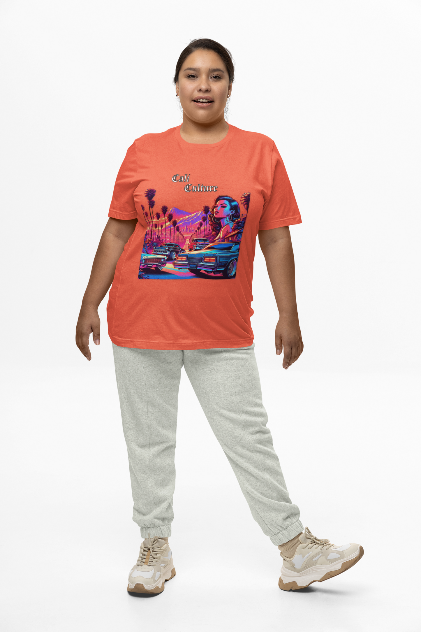 California Lowrider Love Tee, Chic Urban Fashion Shirt, Retro Car Enthusiast Top, Vintage West Coast Style Tshirt, Trendy Cali Streetwear