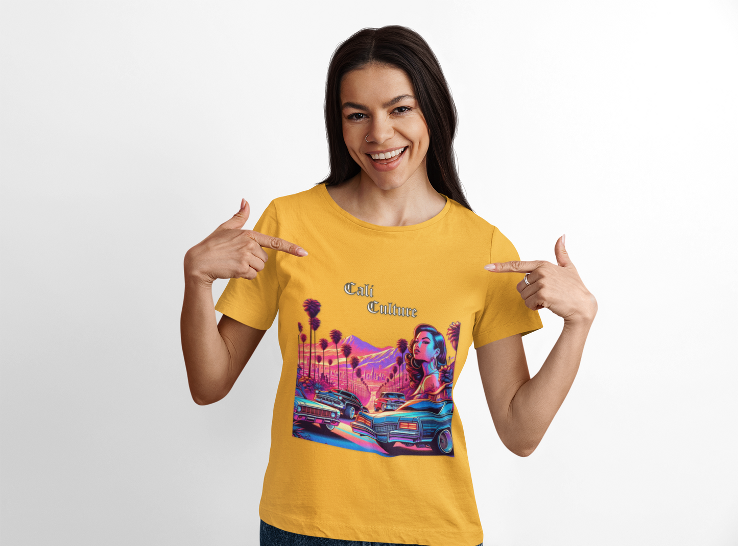 California Lowrider Love Tee, Chic Urban Fashion Shirt, Retro Car Enthusiast Top, Vintage West Coast Style Tshirt, Trendy Cali Streetwear