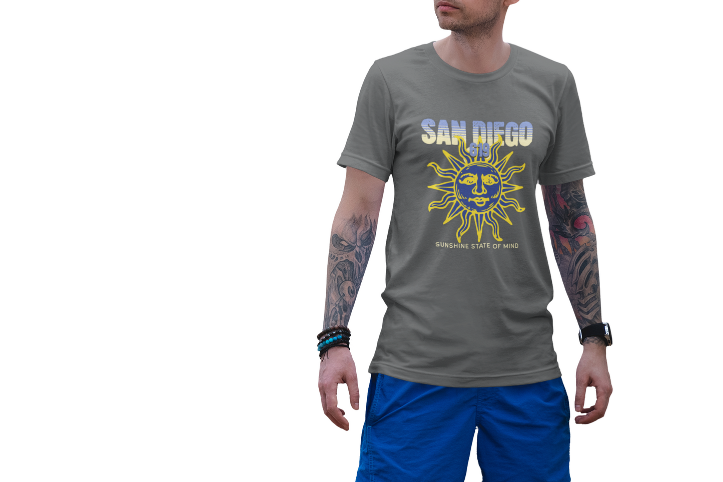 San Diego 619 Sunshine State of Mind Unisex Tee, Cali Graphic Tshirt, California Casual Shirt, SoCal Beach Apparel, West Coast Top