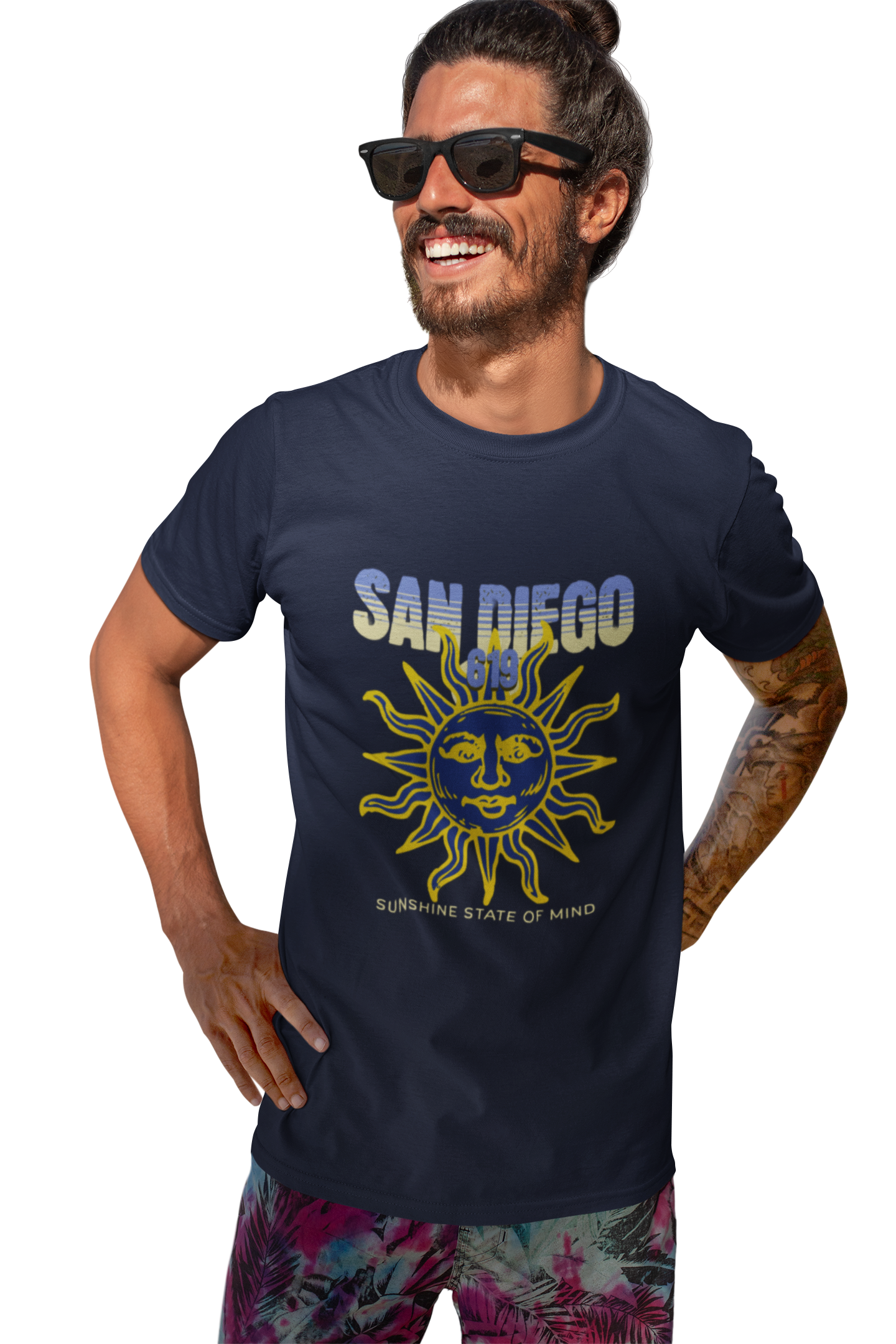 San Diego 619 Sunshine State of Mind Unisex Tee, Cali Graphic Tshirt, California Casual Shirt, SoCal Beach Apparel, West Coast Top
