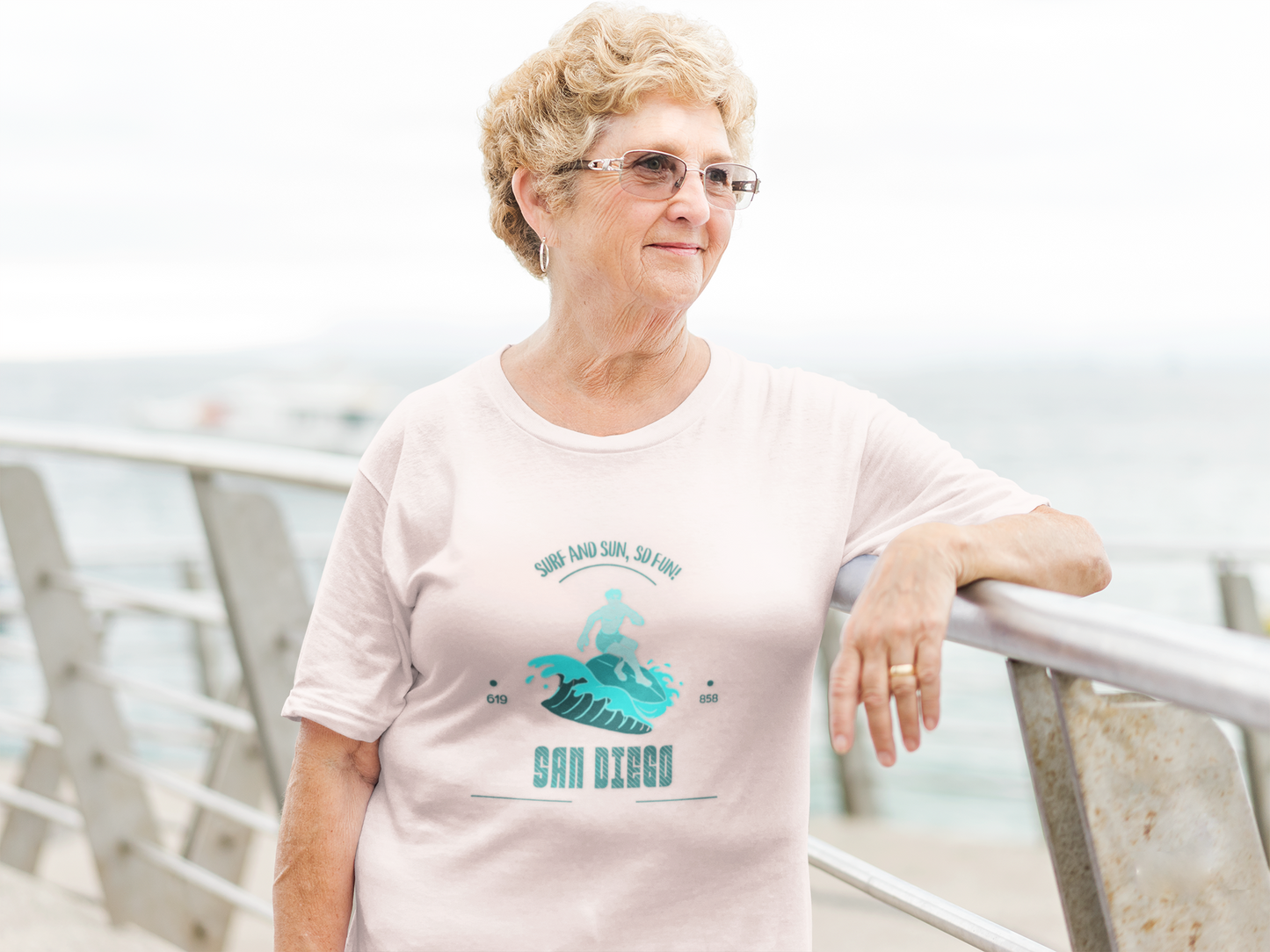 Surf and Sun, SD Fun Unisex Tee - Beach Lover Gift, California Surf Shirt, 619 Shore T-Shirt, Ocean Vibes Top, Surfing Apparel