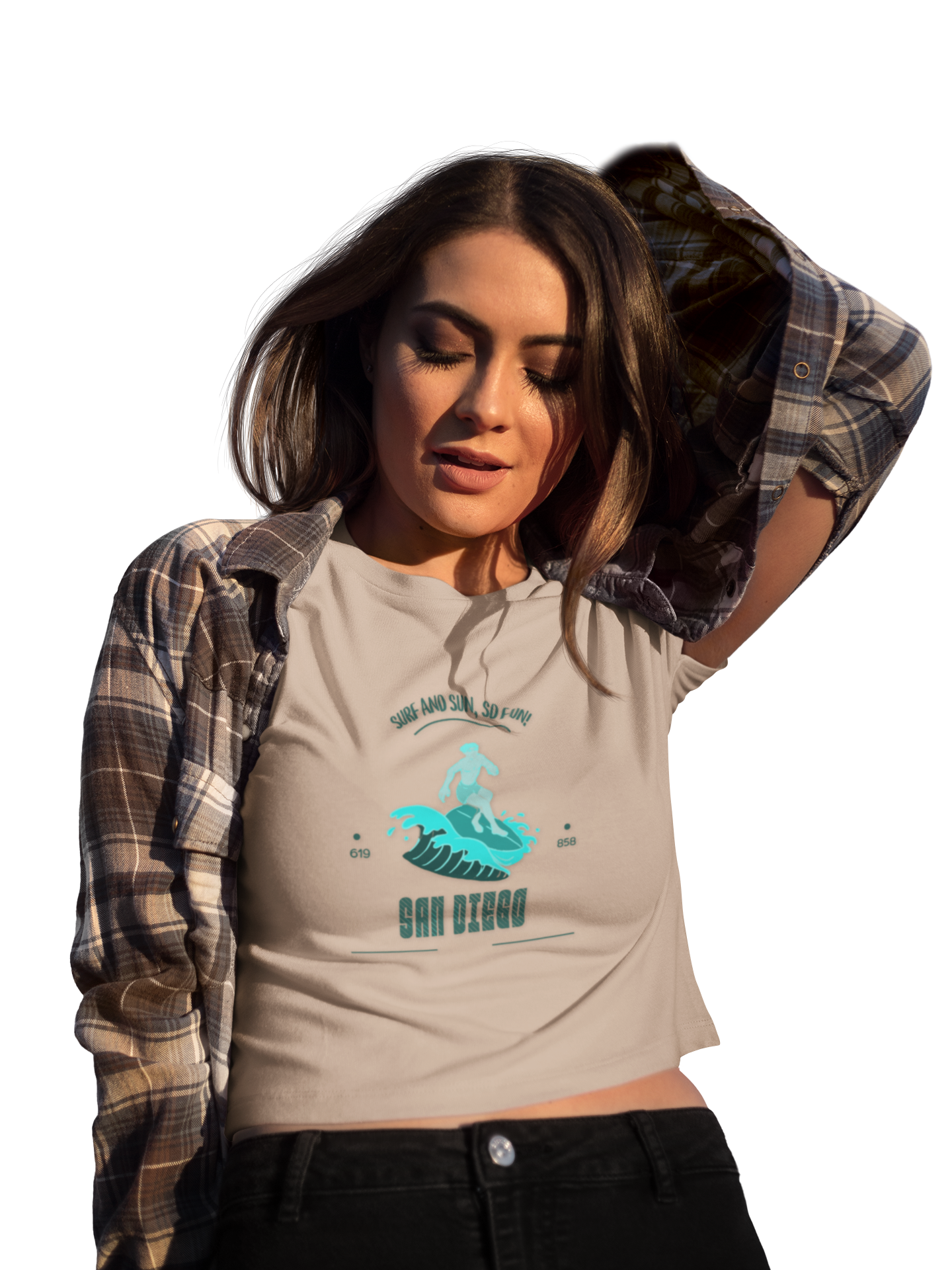 Surf and Sun, SD Fun Unisex Tee - Beach Lover Gift, California Surf Shirt, 619 Shore T-Shirt, Ocean Vibes Top, Surfing Apparel